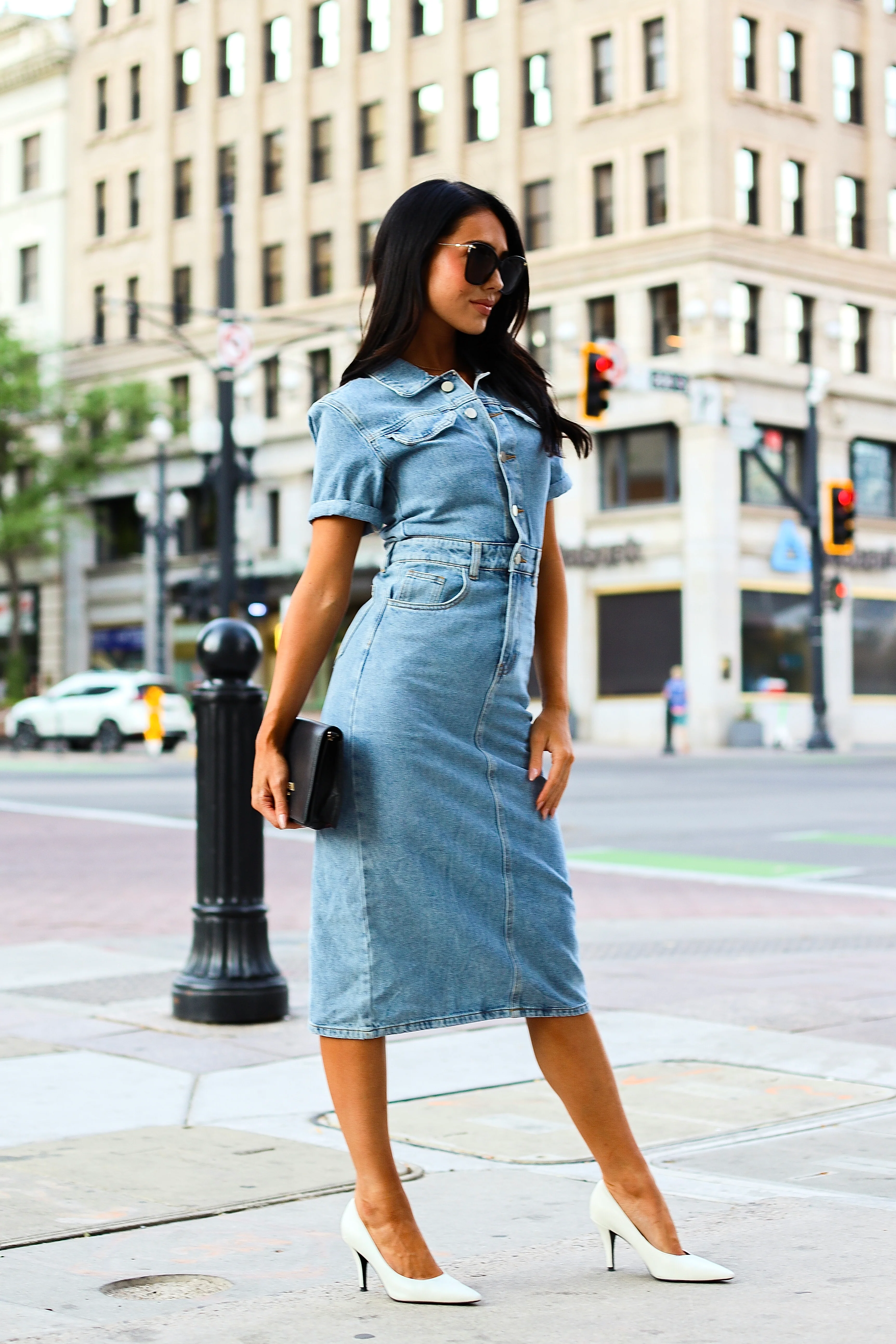 The Desirae Vintage Denim Dresses - XNAUWBI