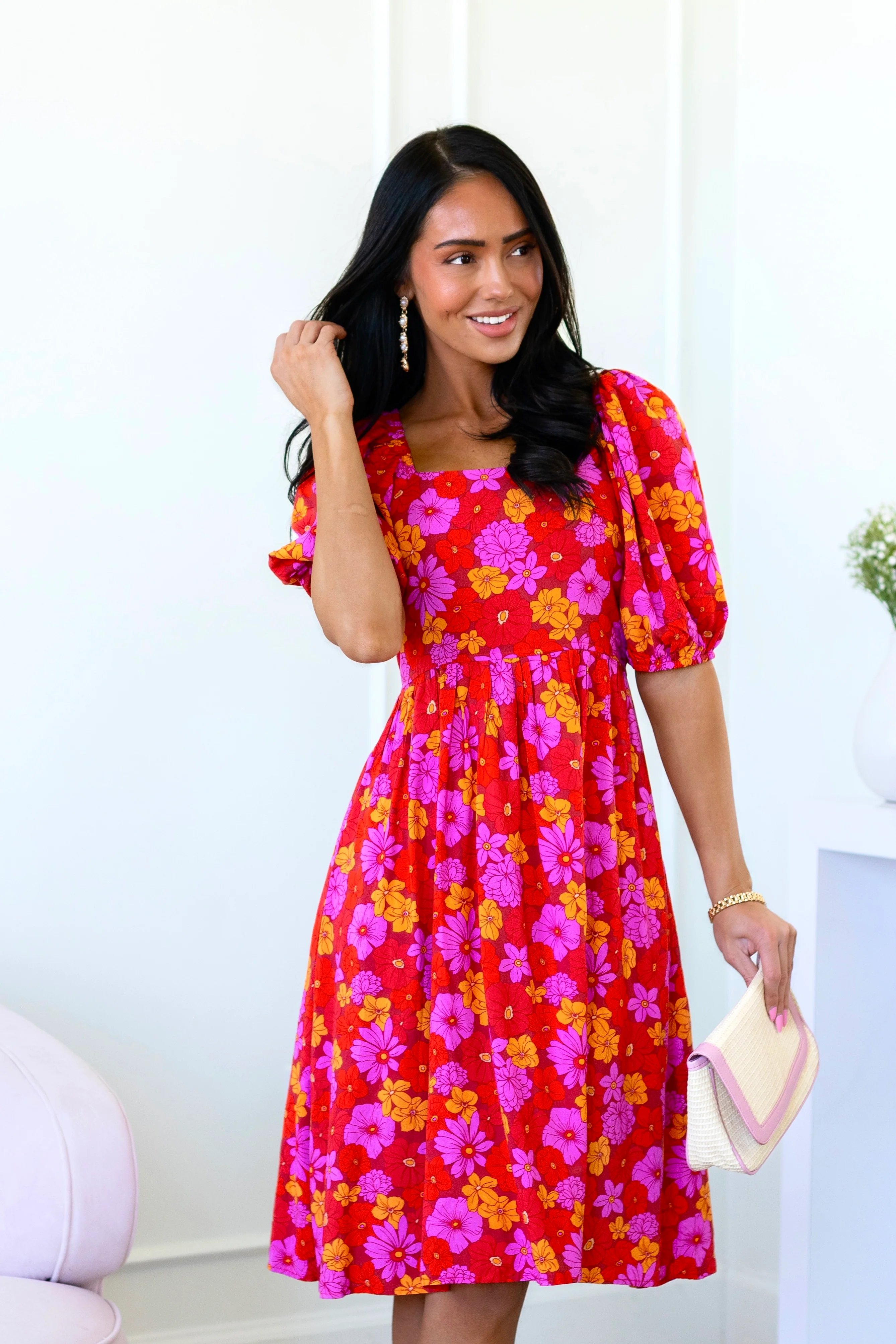 The Jaceline Dusty Red/Lavender/Peach Dresses - XNAUWBI