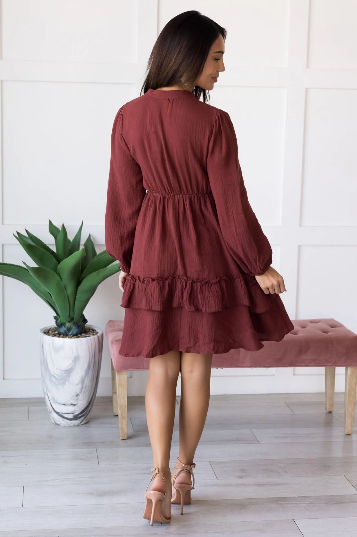 The Sandra Redwood Dresses - XNAUWBI