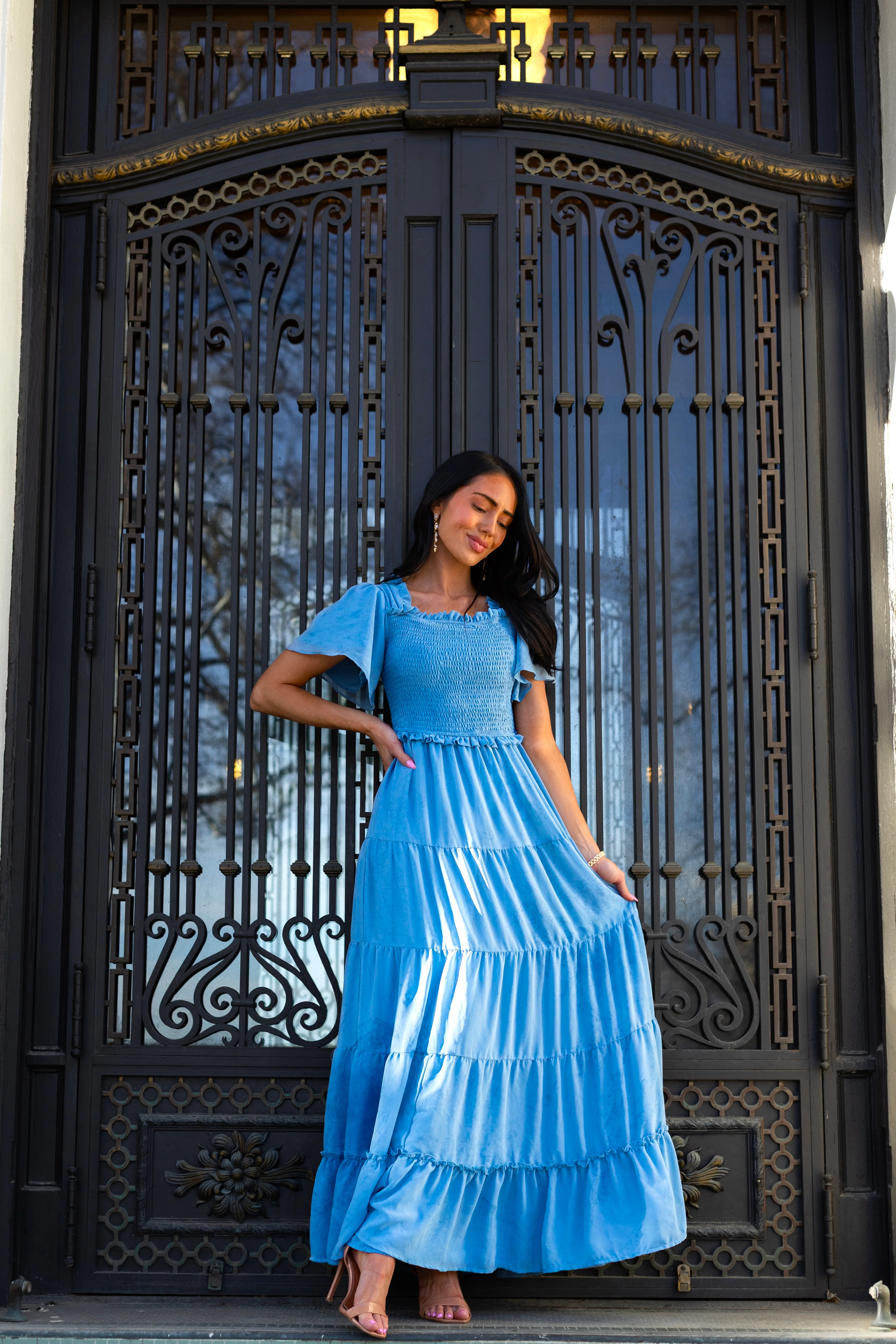 The Leigh Robin Blue Dresses - XNAUWBI