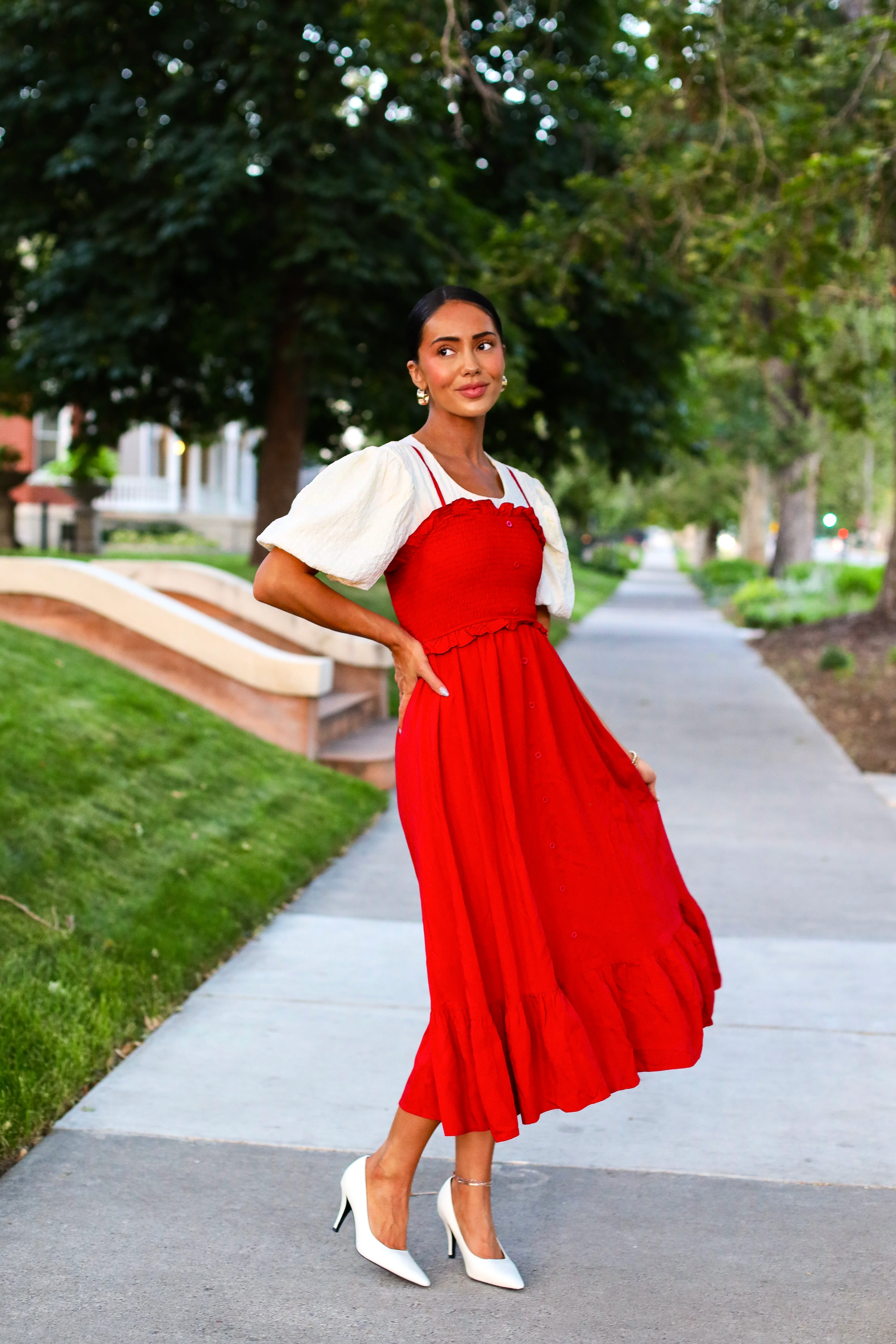 The Jones Berry Red Dresses - XNAUWBI