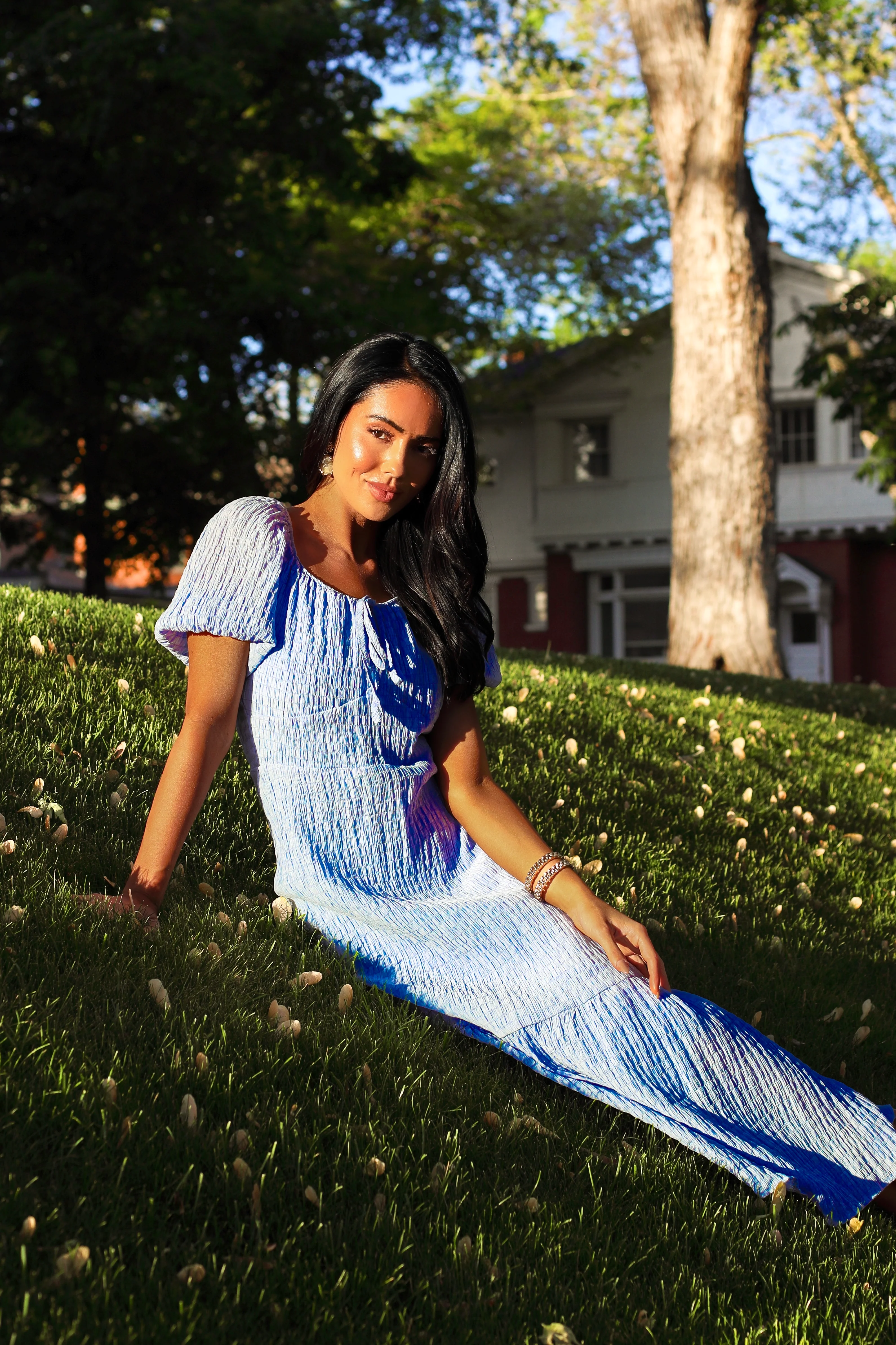 The Marlaine Light Blue Dresses - XNAUWBI