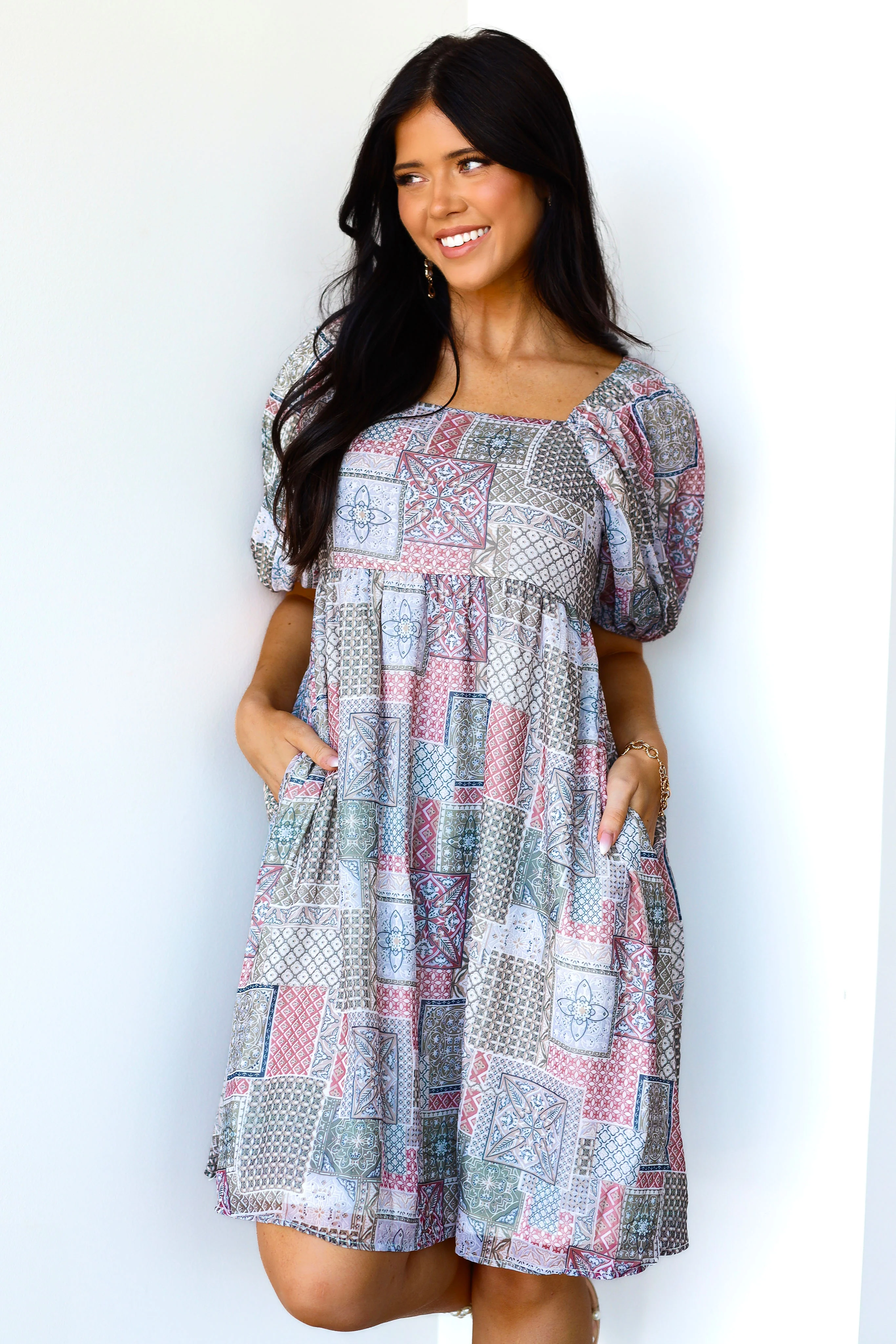The Tatum Patchstitch Dresses - XNAUWBI