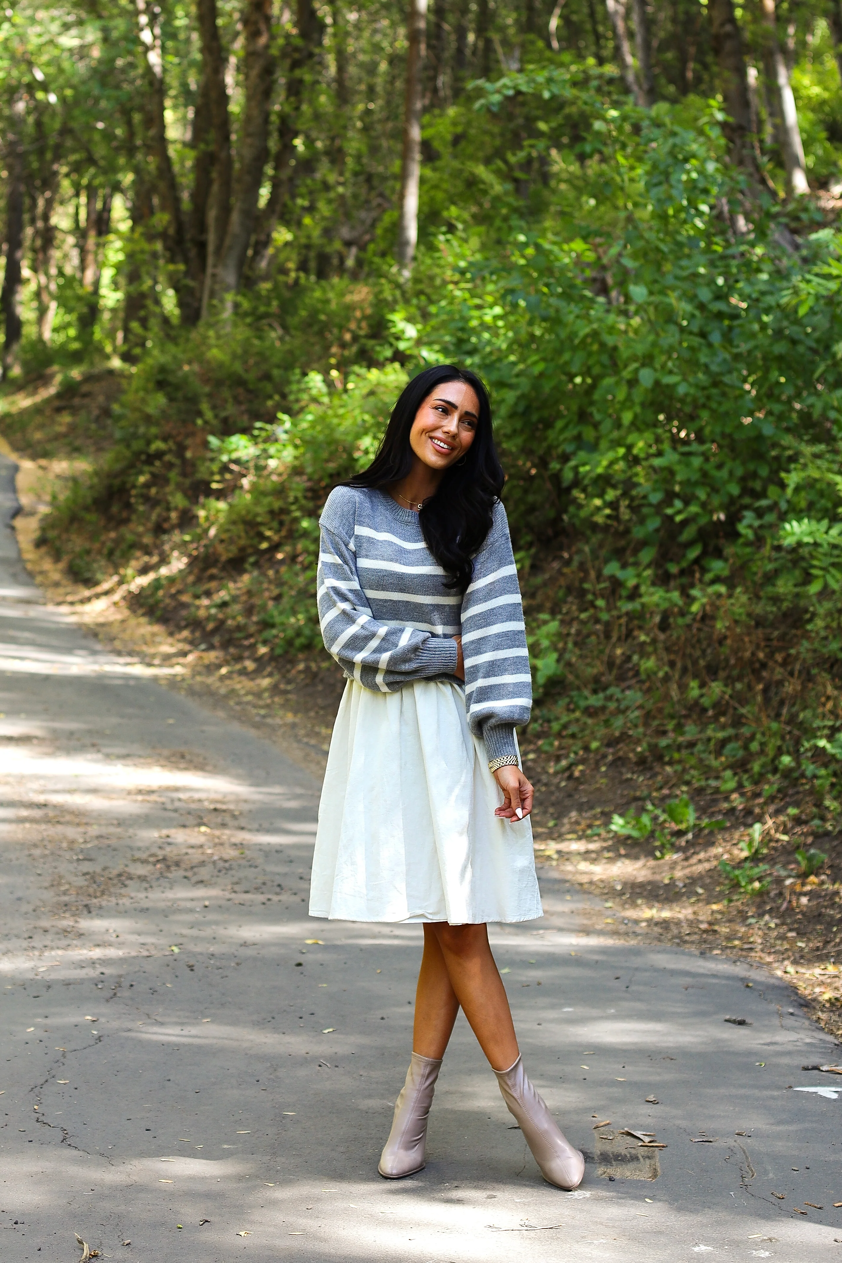 The Cameron Light Grey Dresses - XNAUWBI