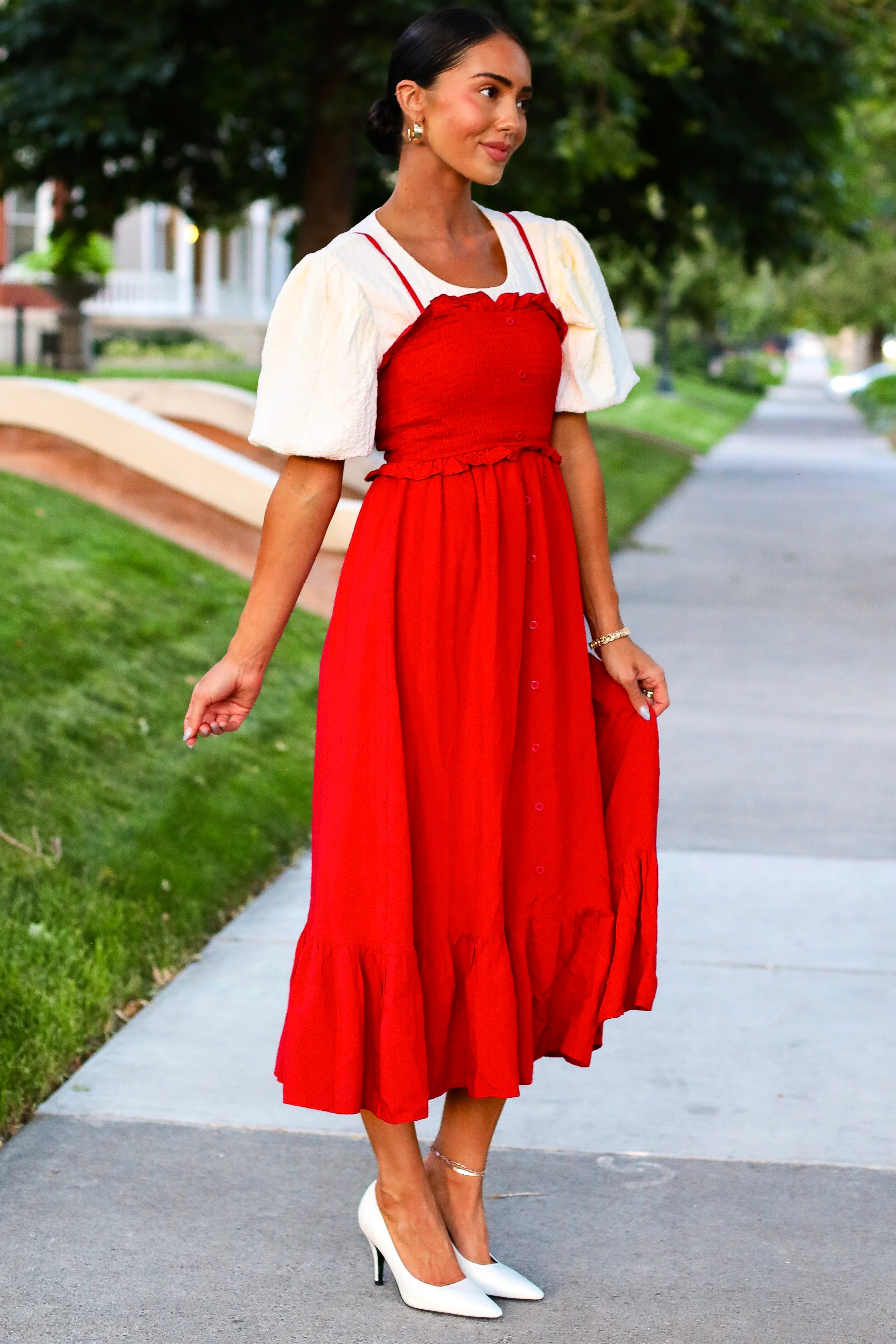 The Jones Berry Red Dresses - XNAUWBI