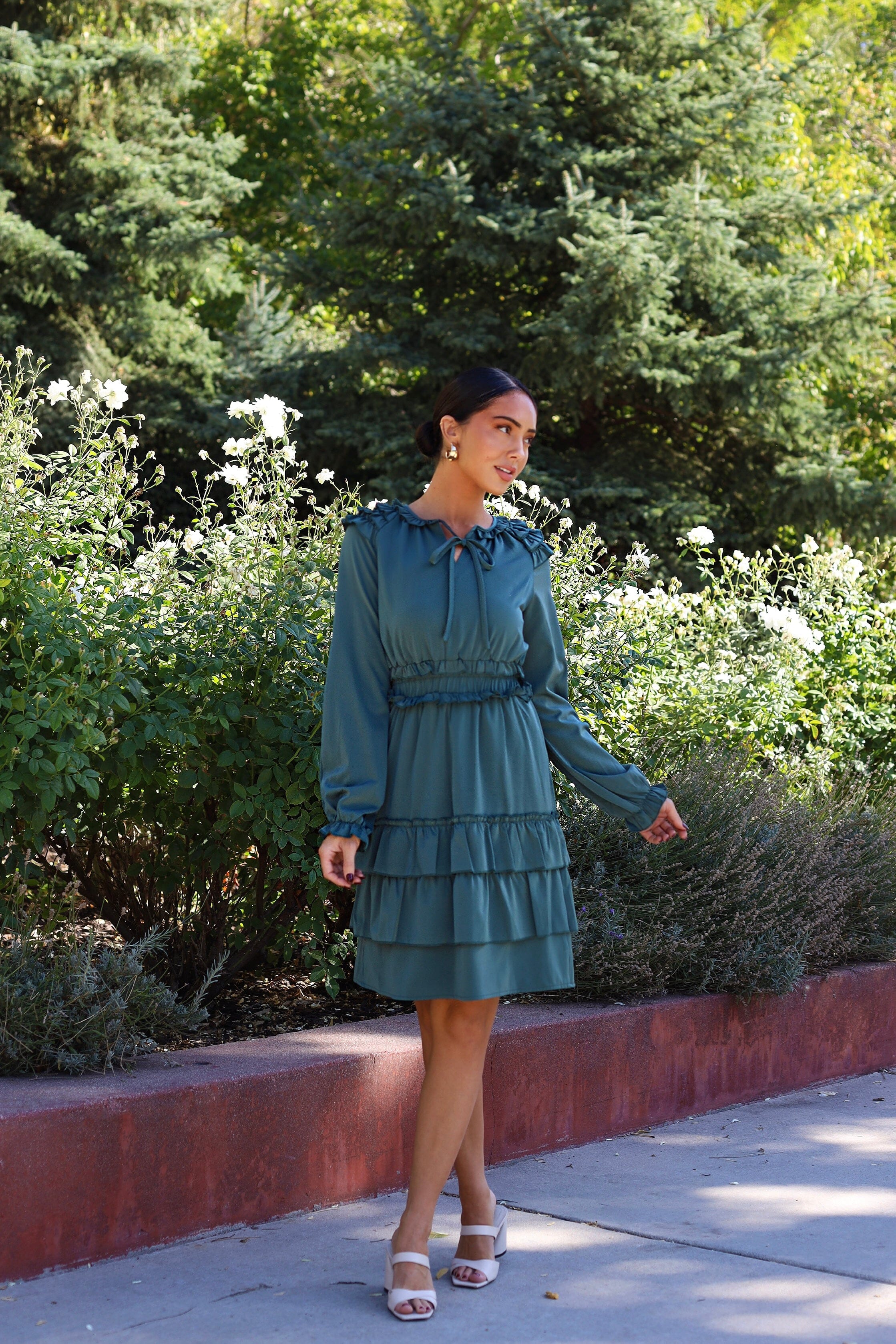 The Eloise Palace Green Dresses - XNAUWBI
