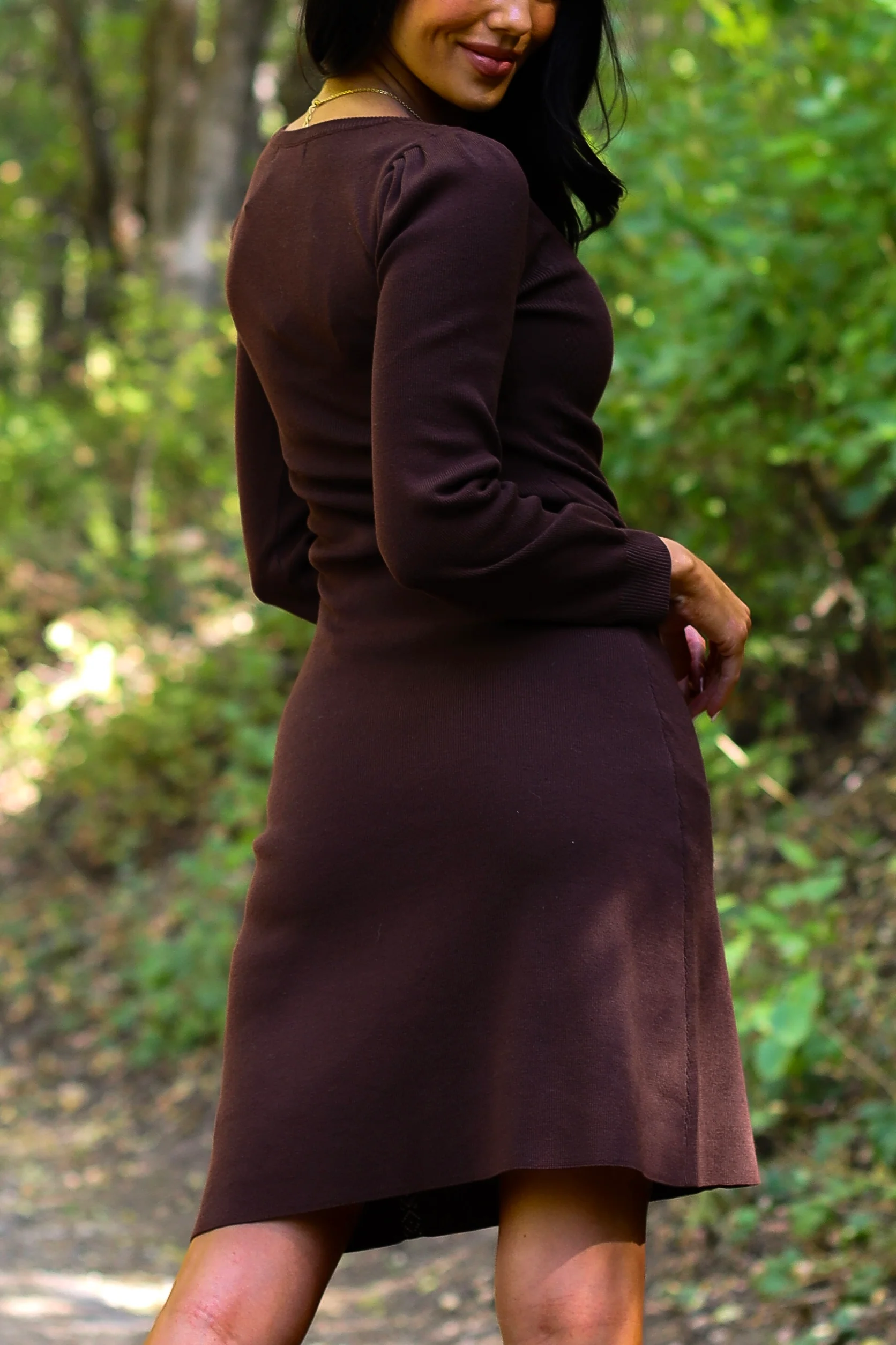 The Jodi Walnut Dresses - XNAUWBI