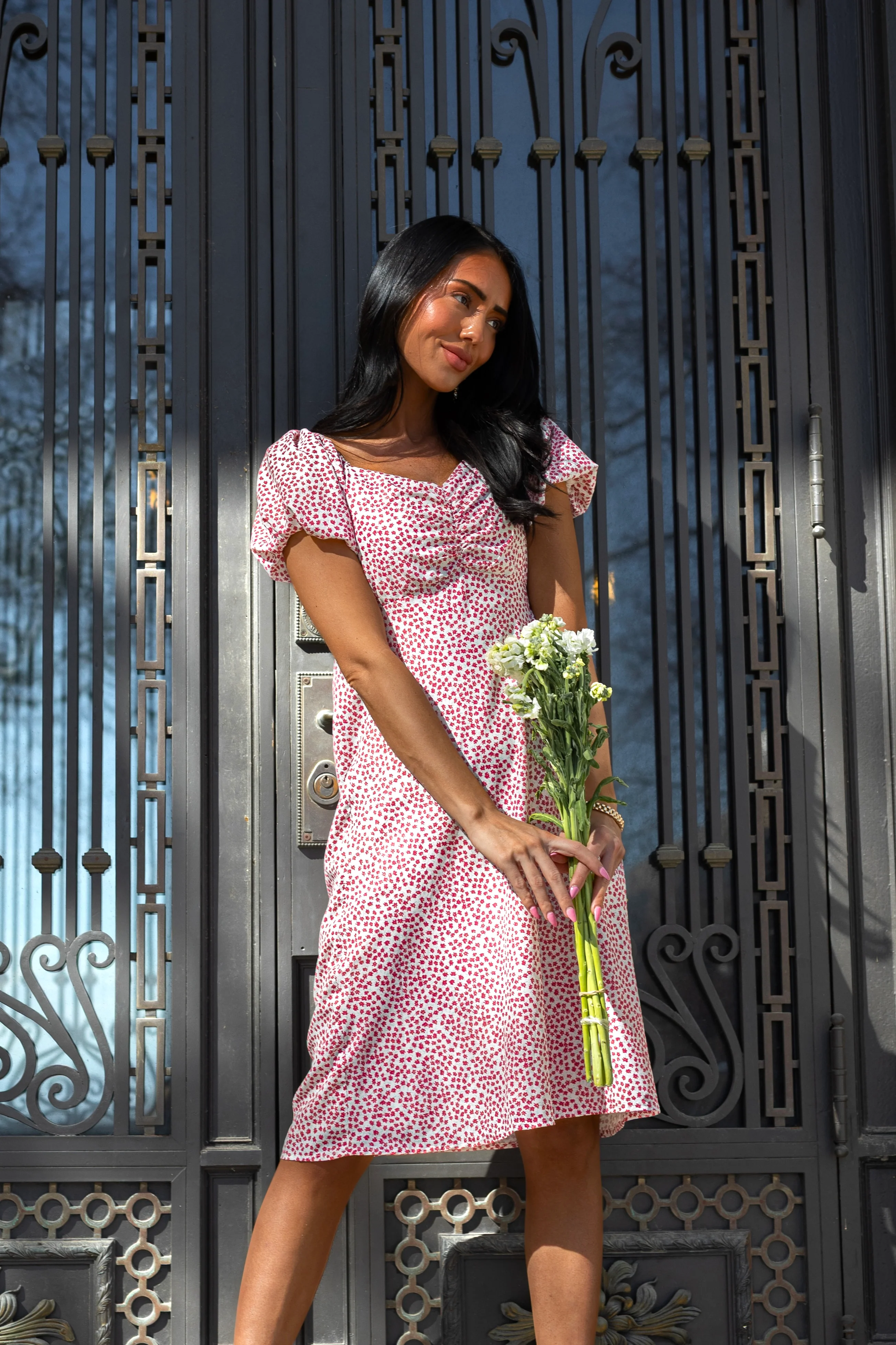 The Tuesday Pink Daisy Dresses - XNAUWBI
