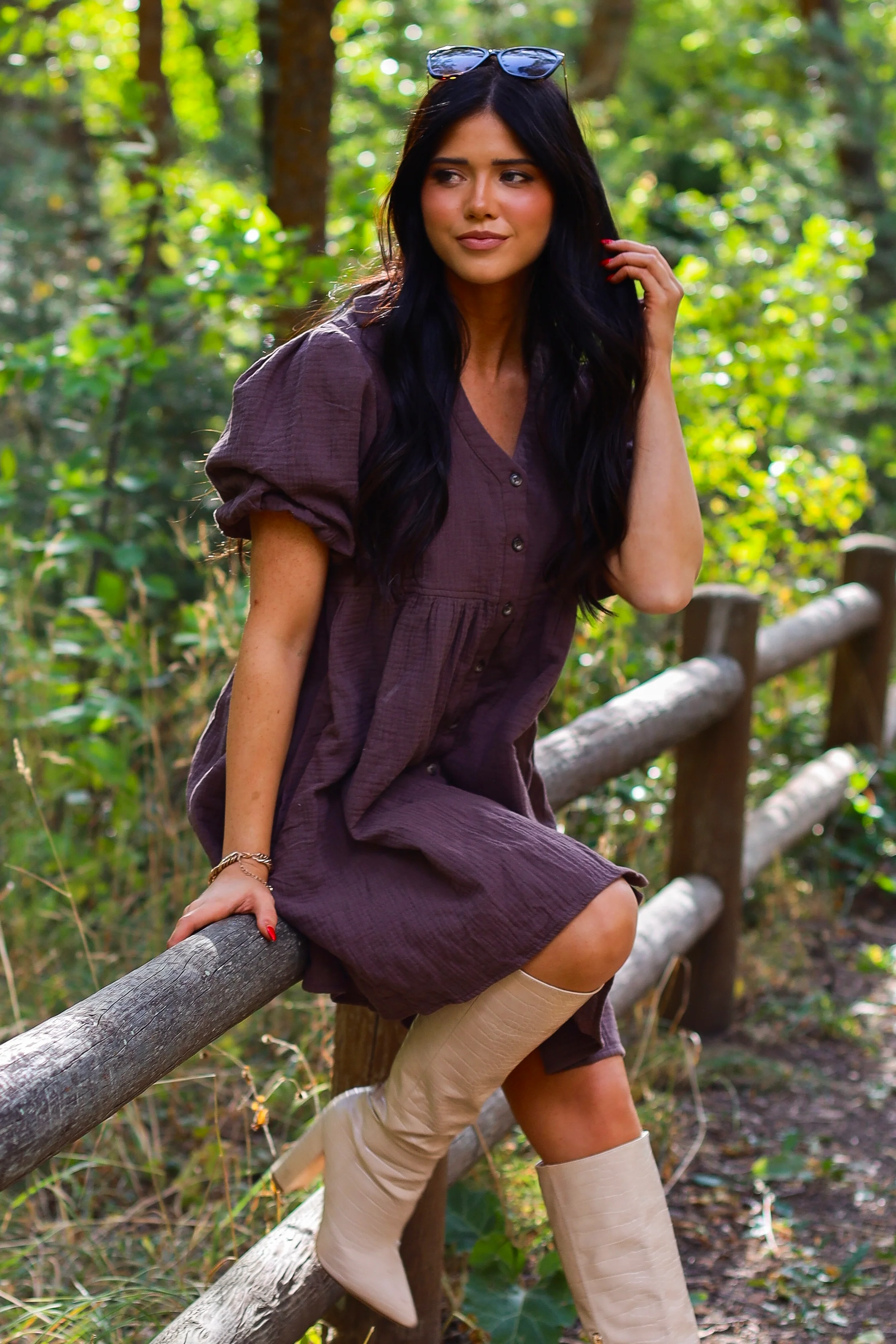 The Cheyenne Bitter Chocolate Dresses - XNAUWBI