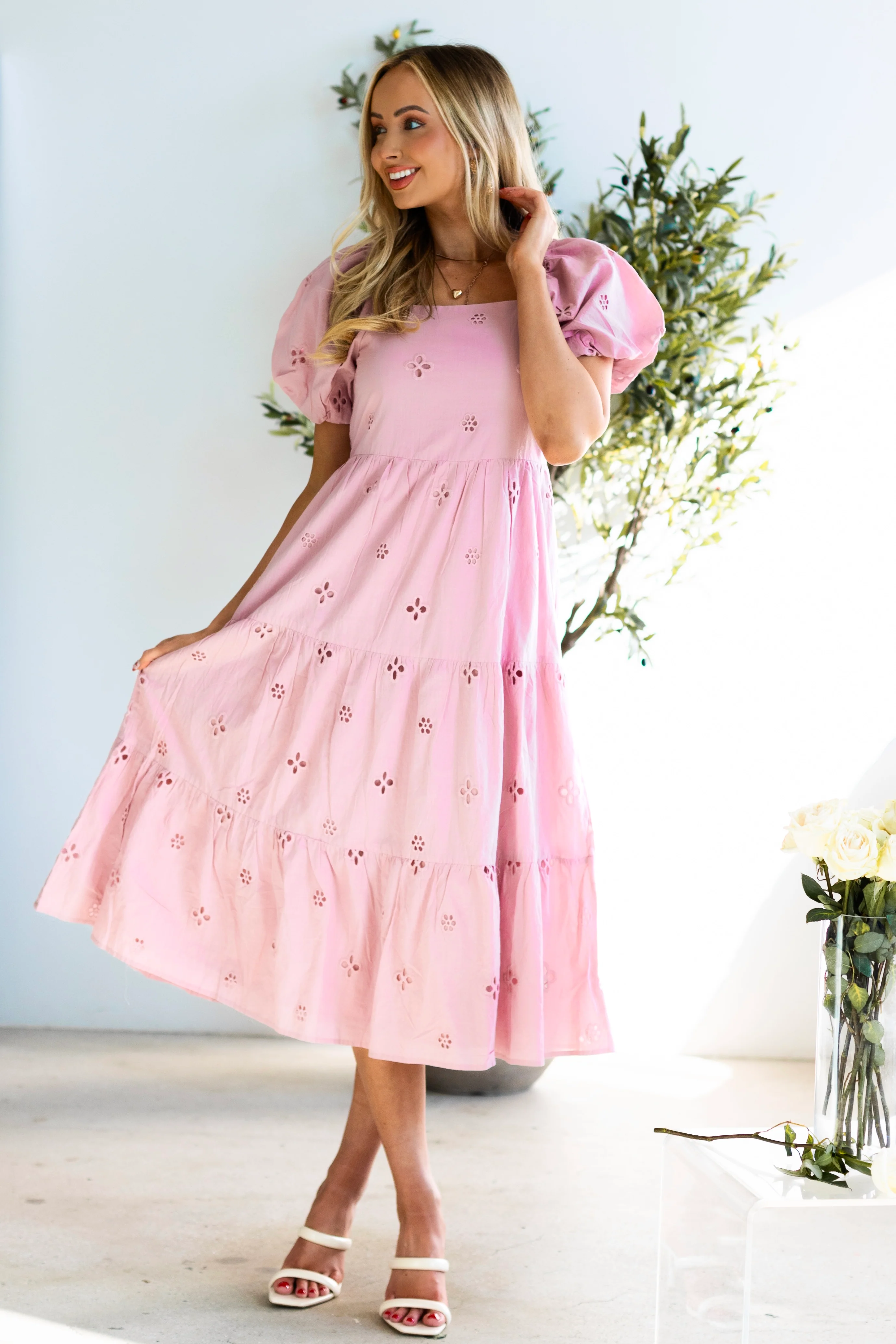 The Wynelle Dusty Mauve Dresses - XNAUWBI