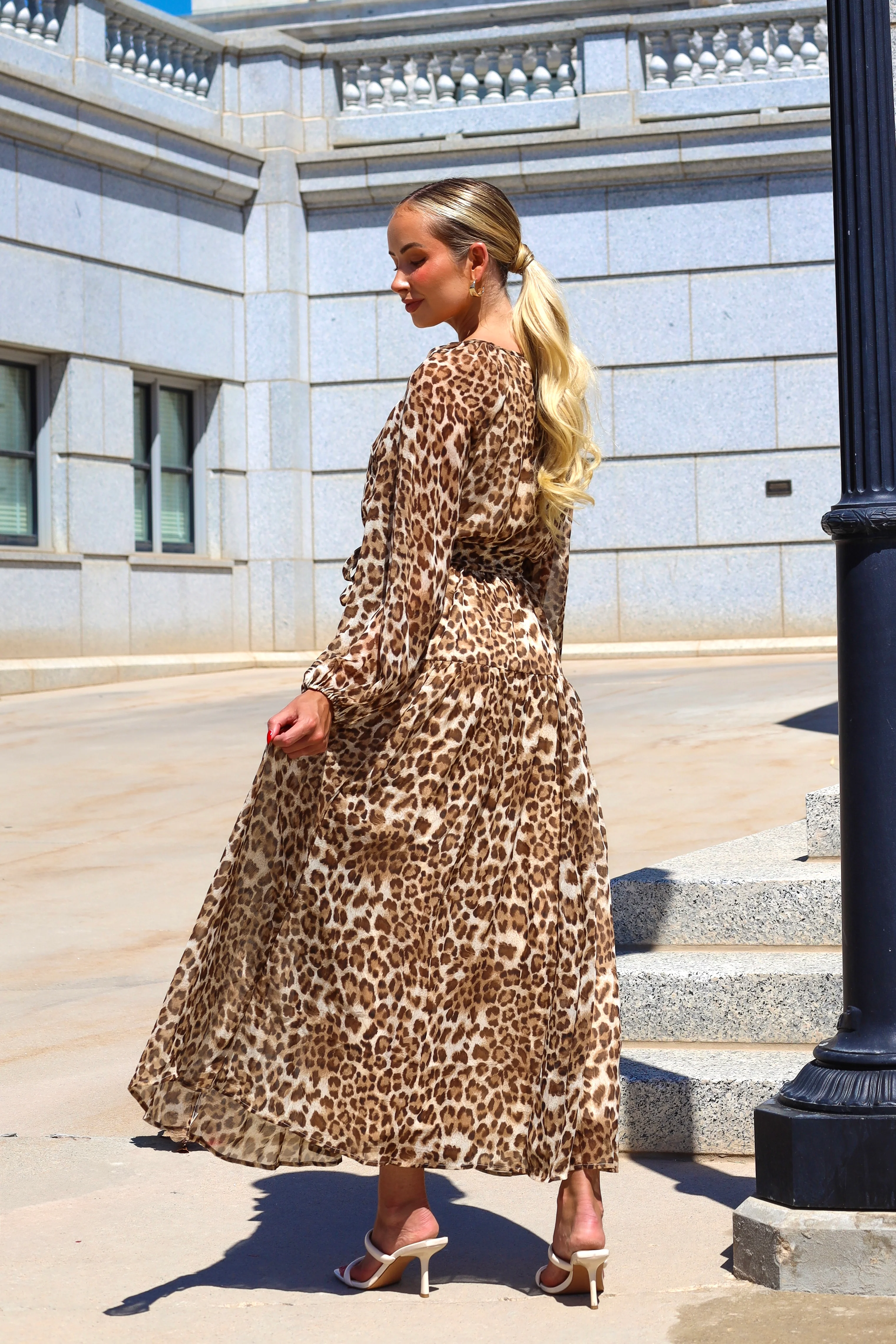 The Mylena Leopard Print Dresses - XNAUWBI