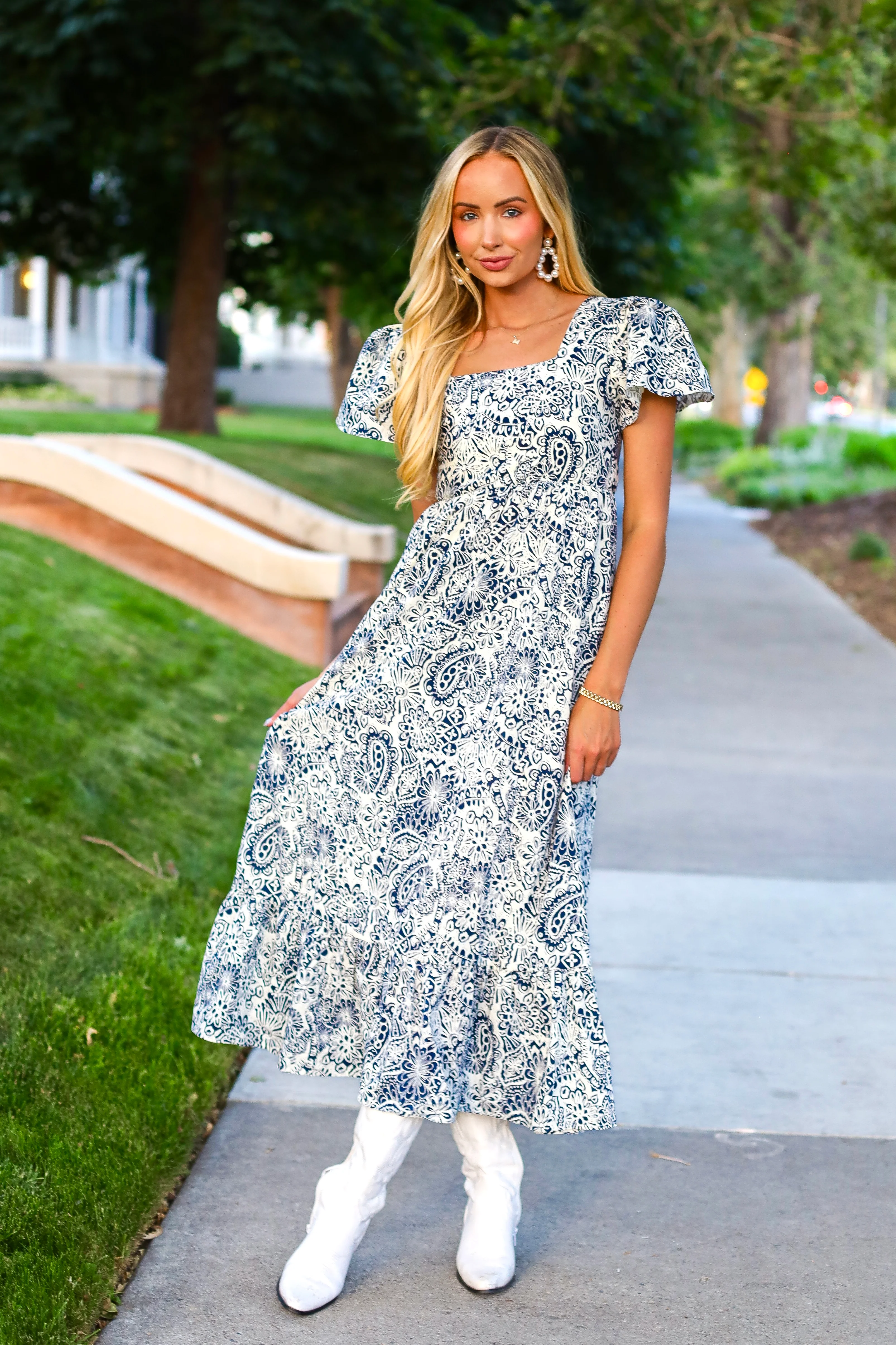 The Alanna Blue Mirage Dresses - XNAUWBI