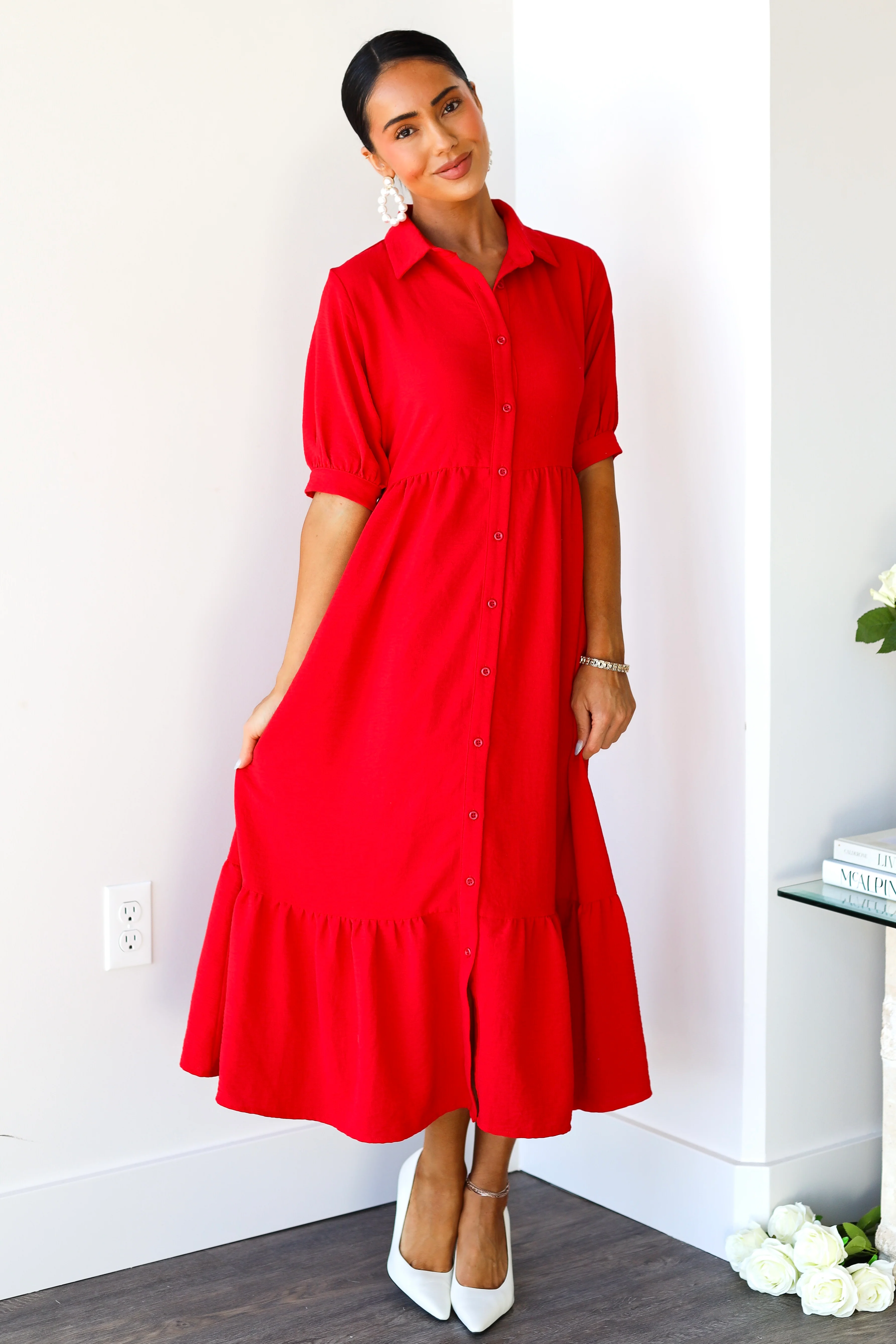 The Leo Cherry Tomato Dresses - XNAUWBI