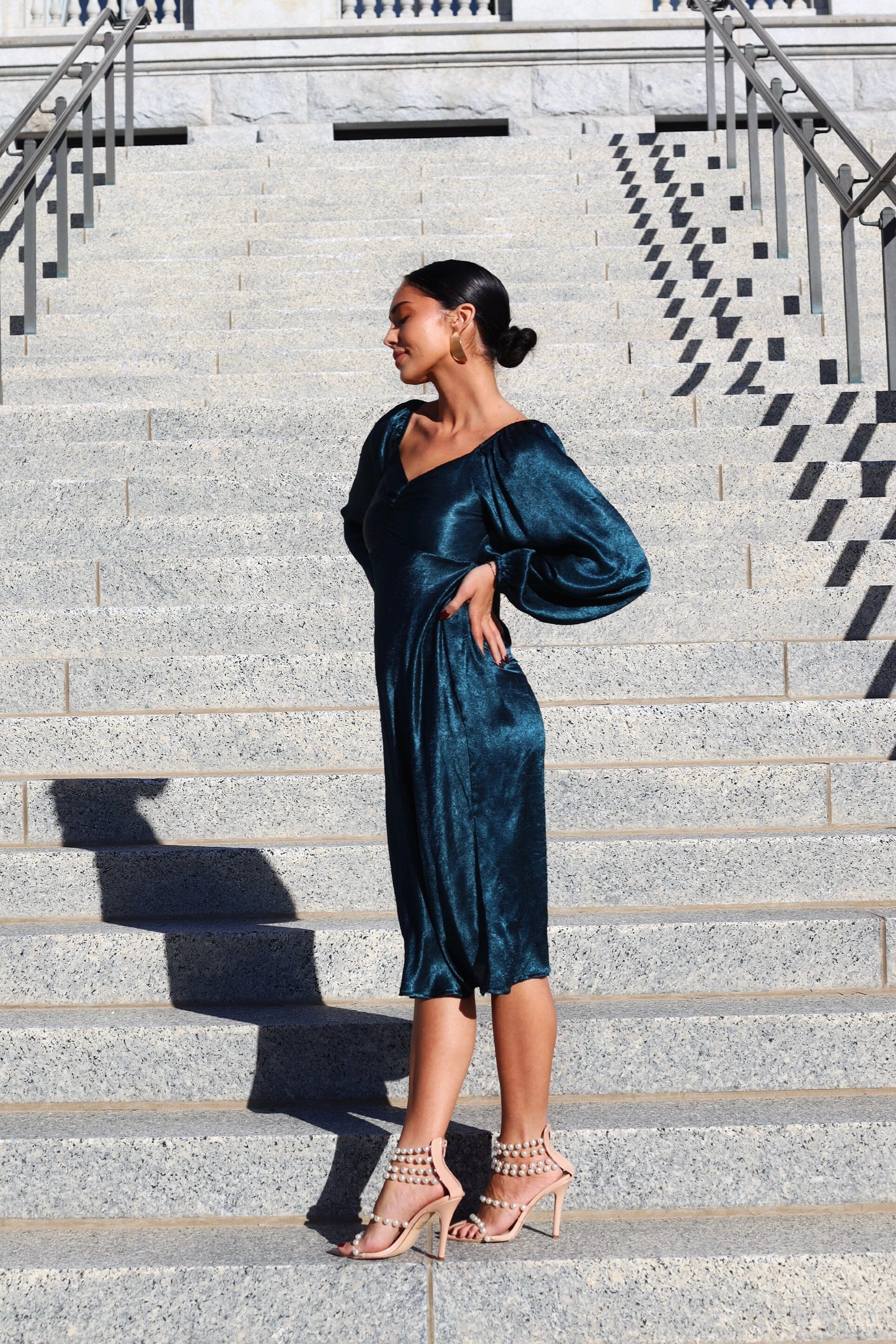 The Nellie Evergreen Dresses - XNAUWBI