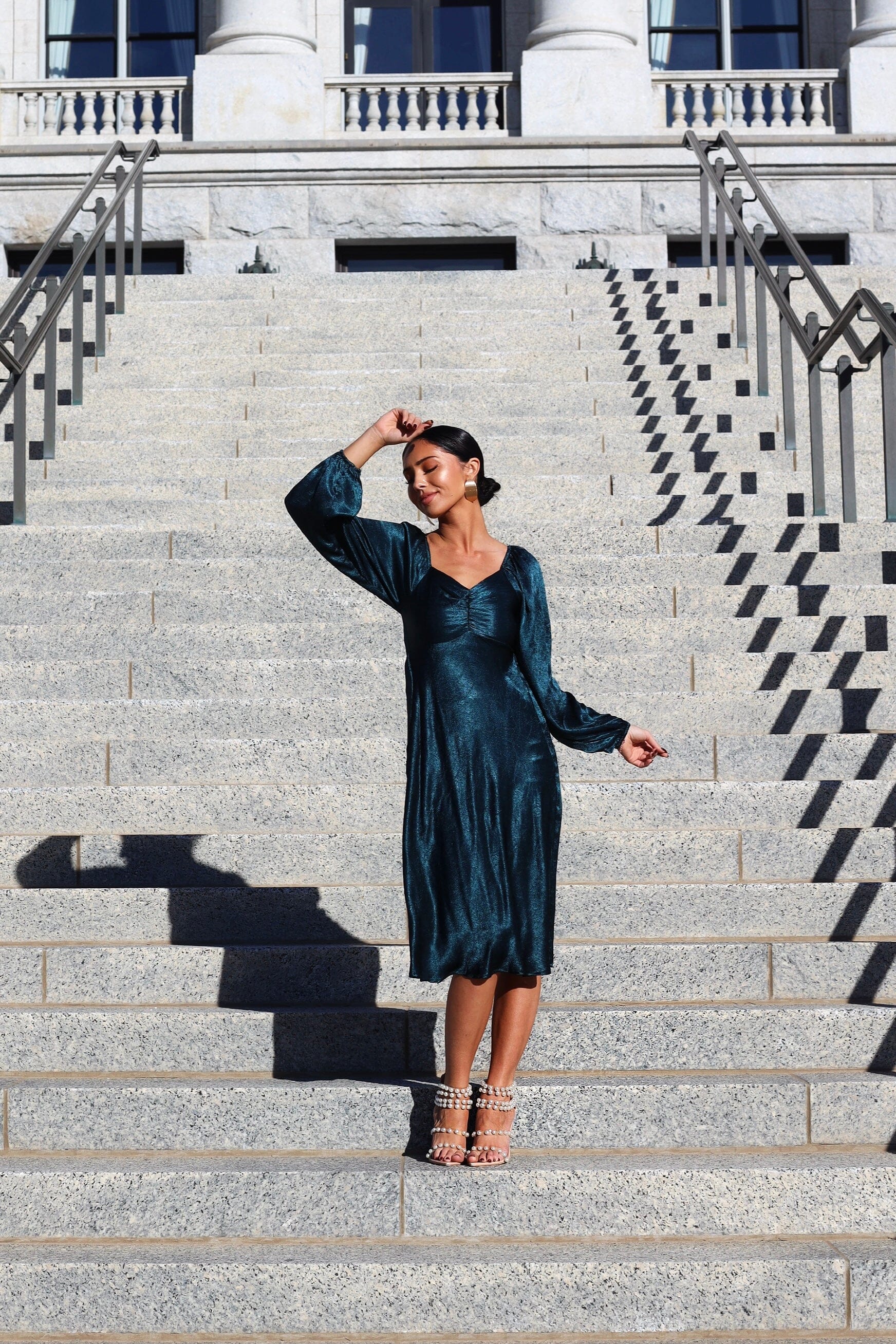 The Nellie Evergreen Dresses - XNAUWBI