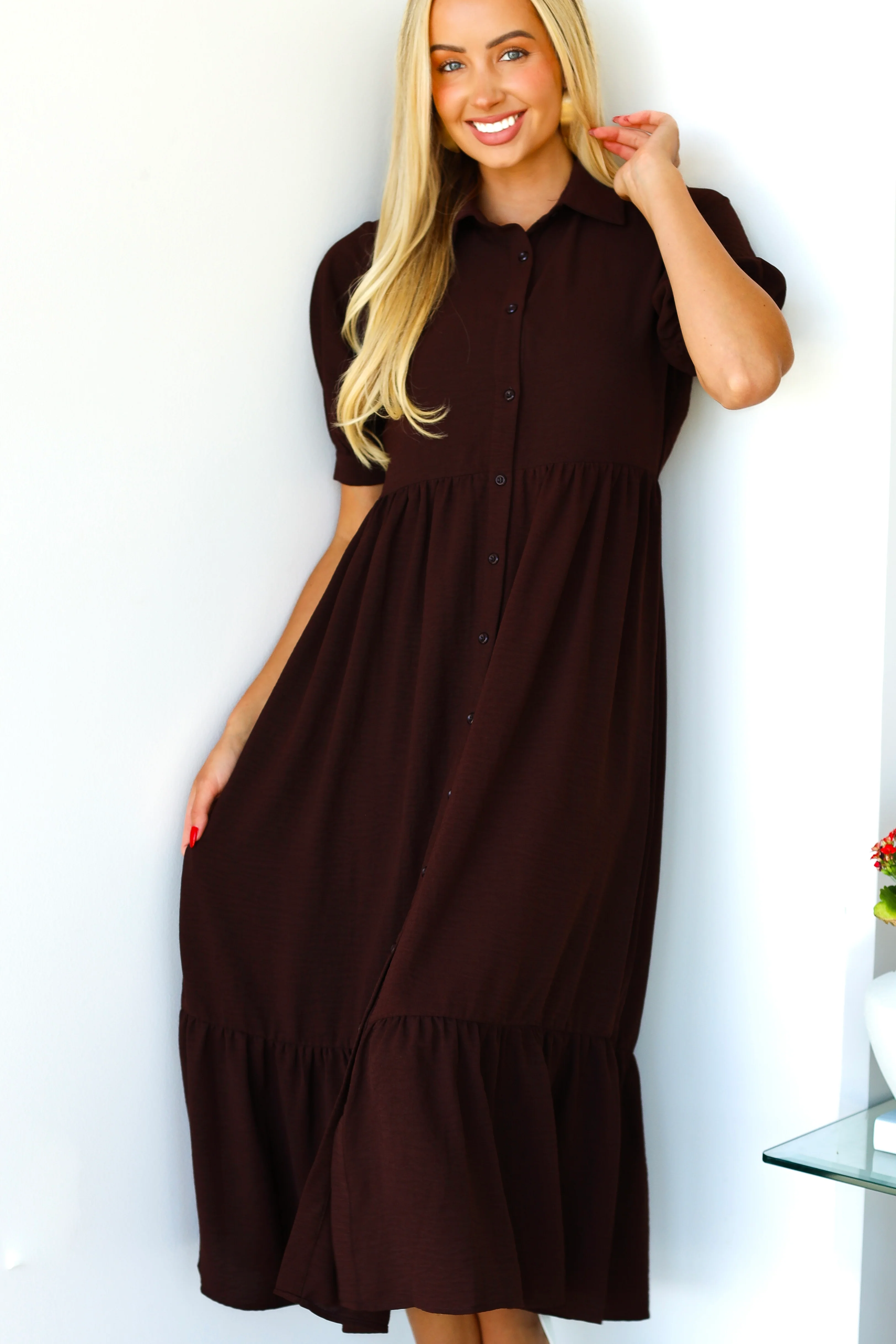 The Leo Espresso Dresses - XNAUWBI