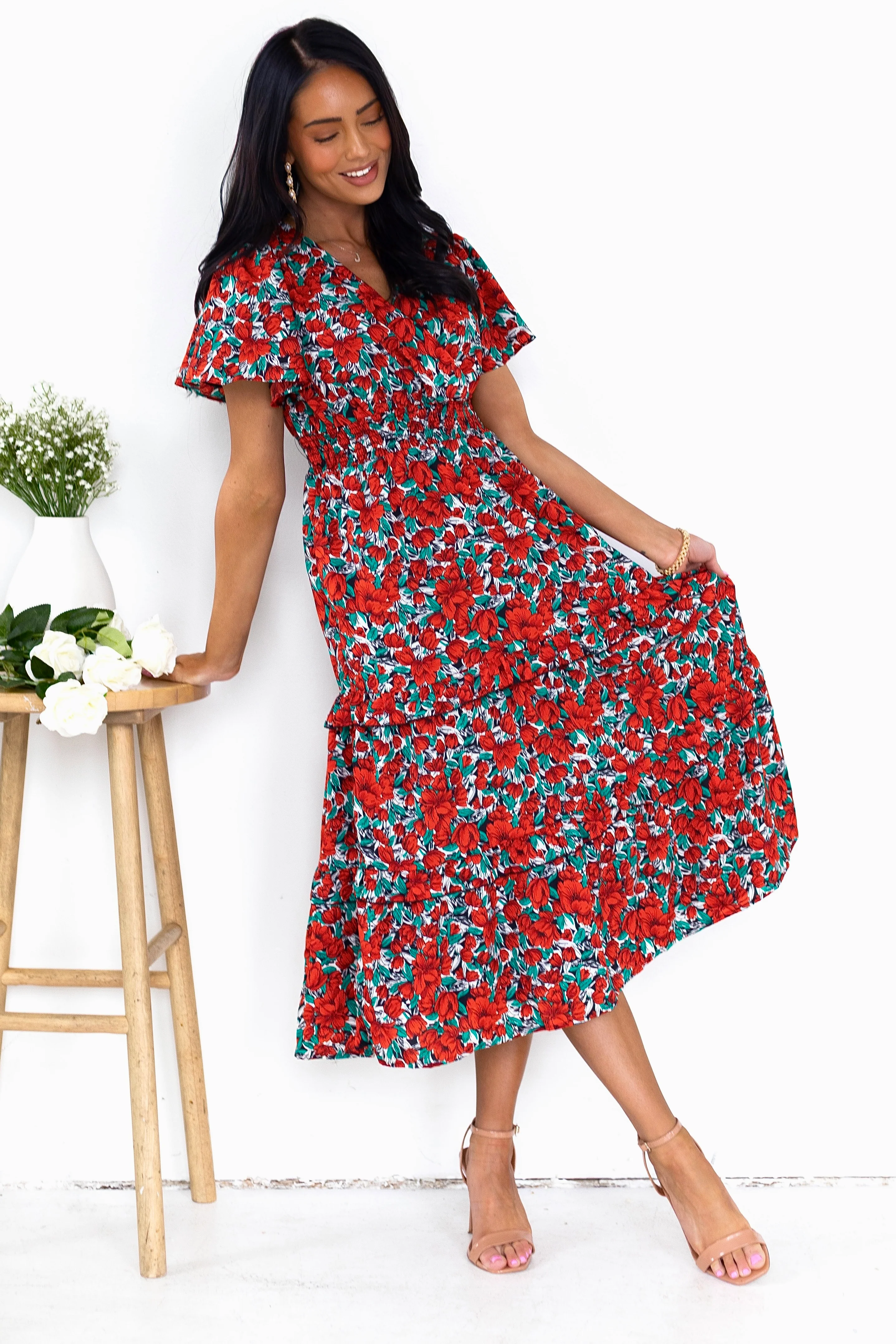 The Jessa Coral Reef Dresses - XNAUWBI