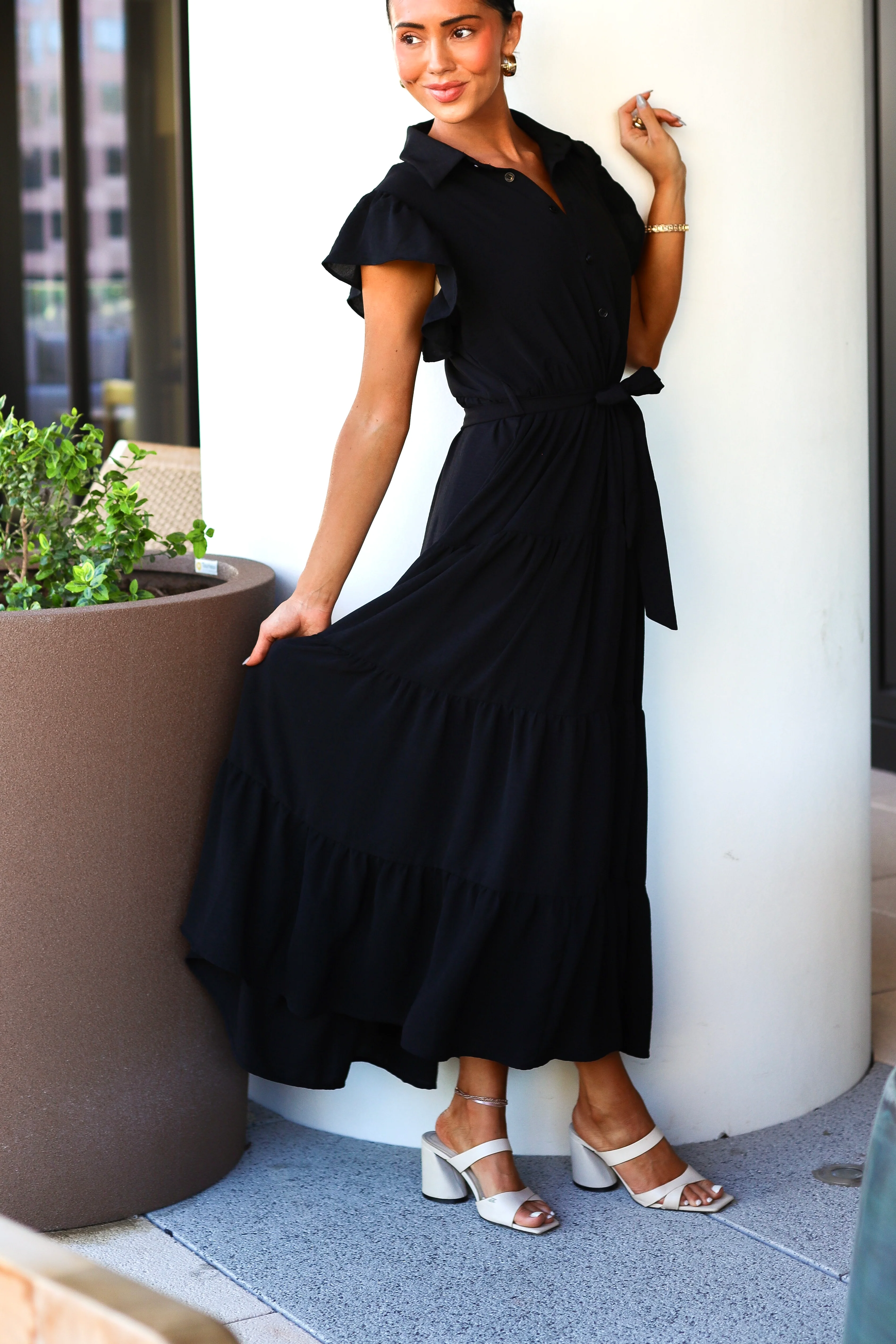 The Goldie Black Dresses - XNAUWBI