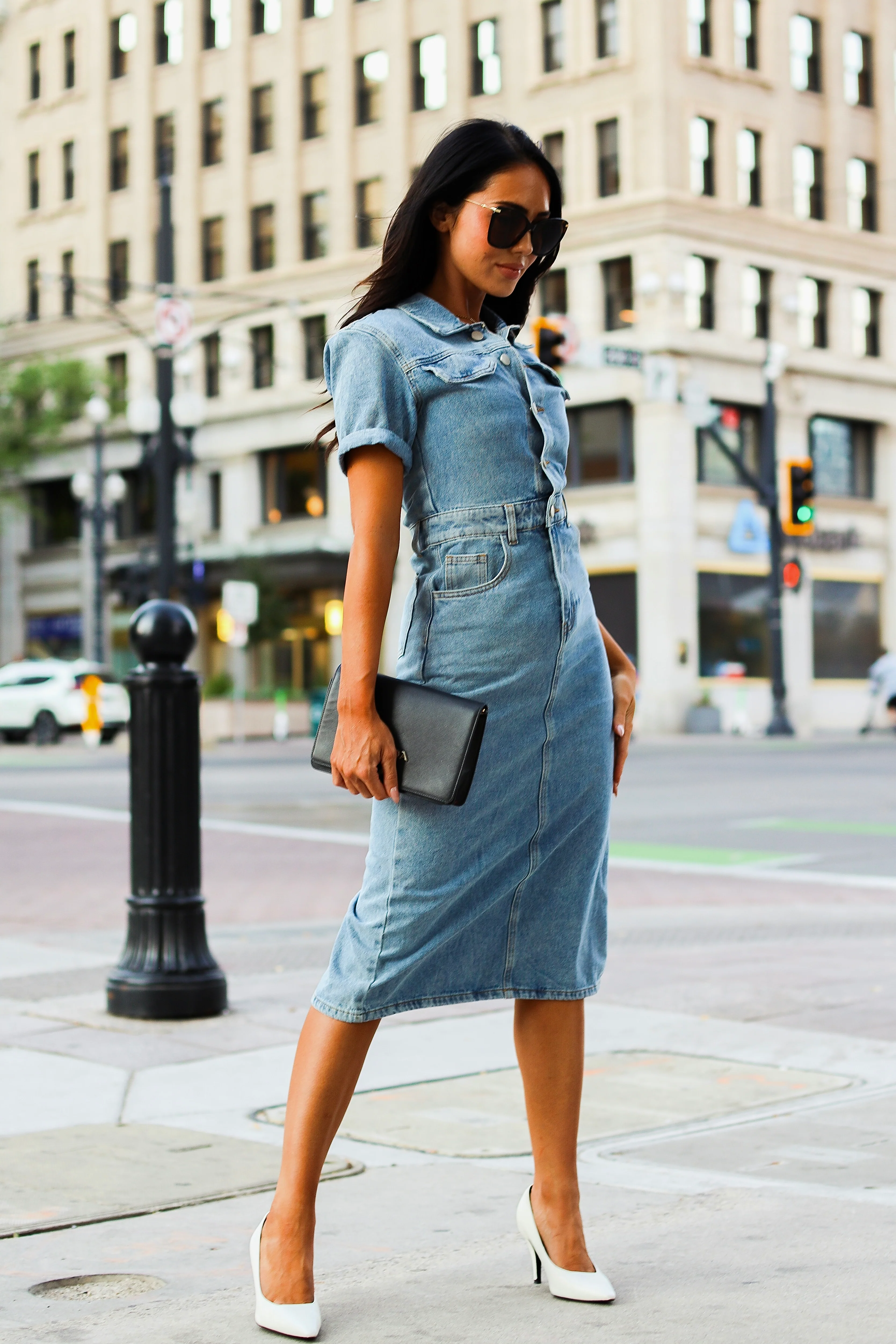 The Desirae Vintage Denim Dresses - XNAUWBI