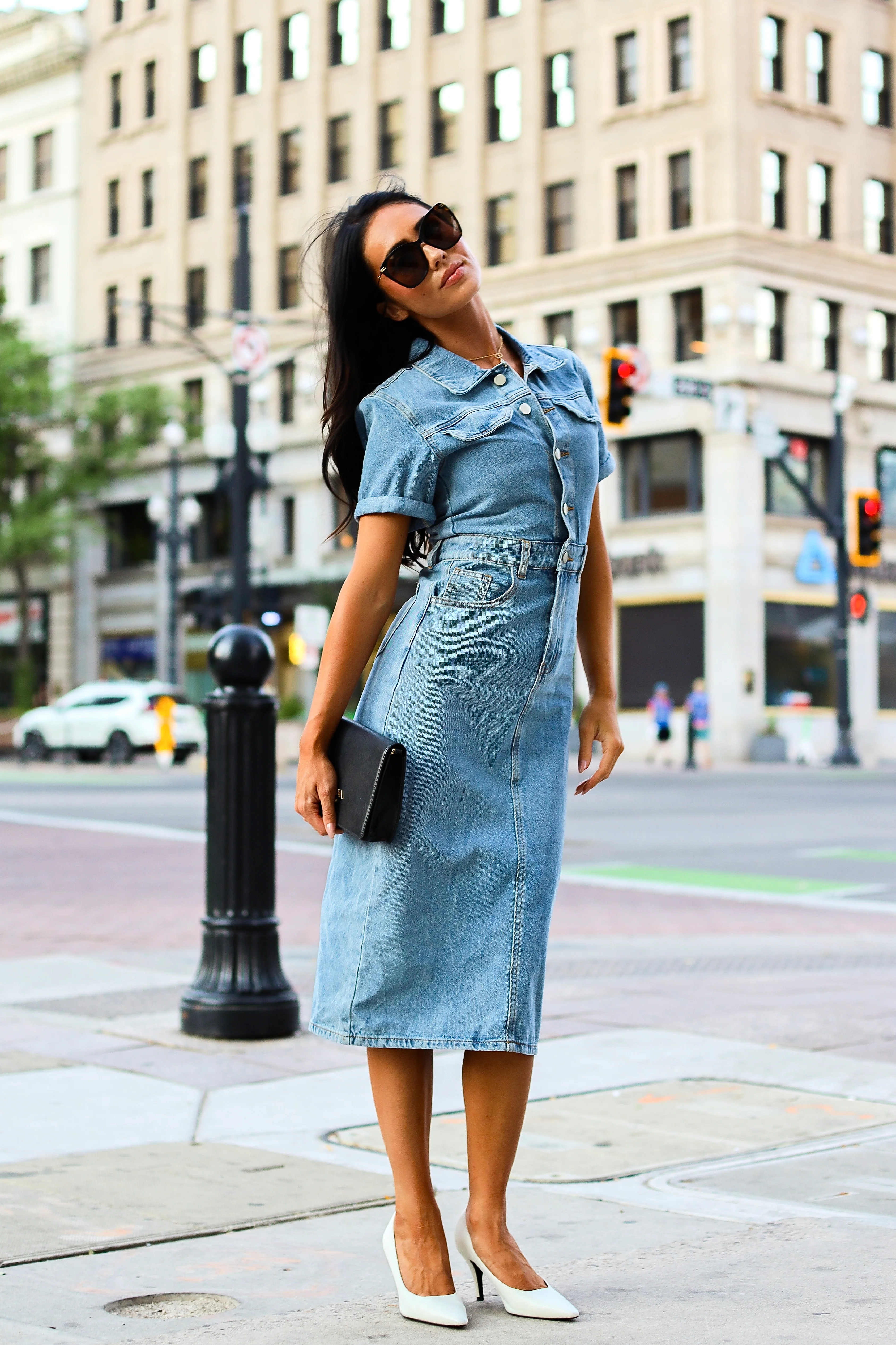 The Desirae Vintage Denim Dresses - XNAUWBI