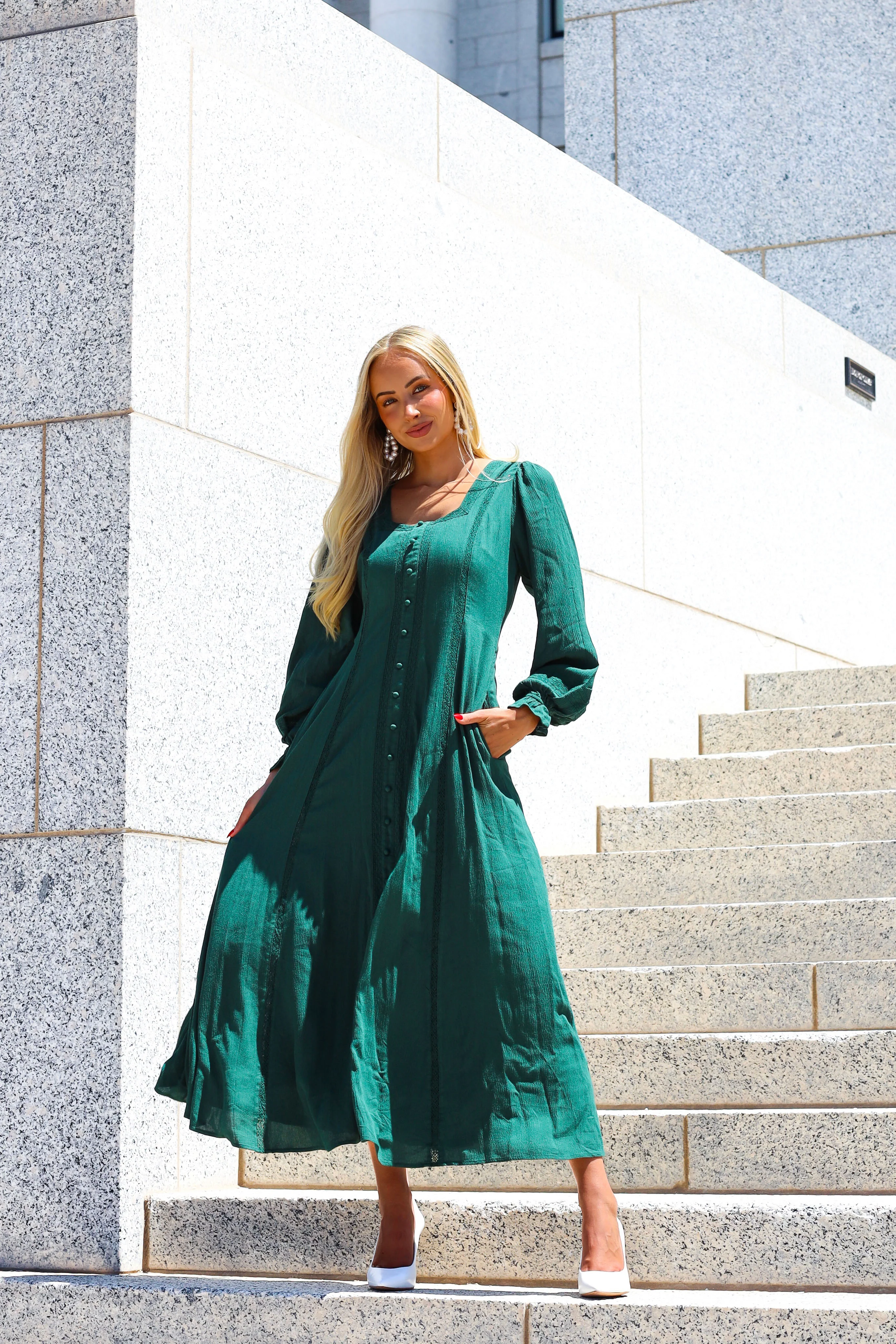 The Brett Emerald Dresses - XNAUWBI