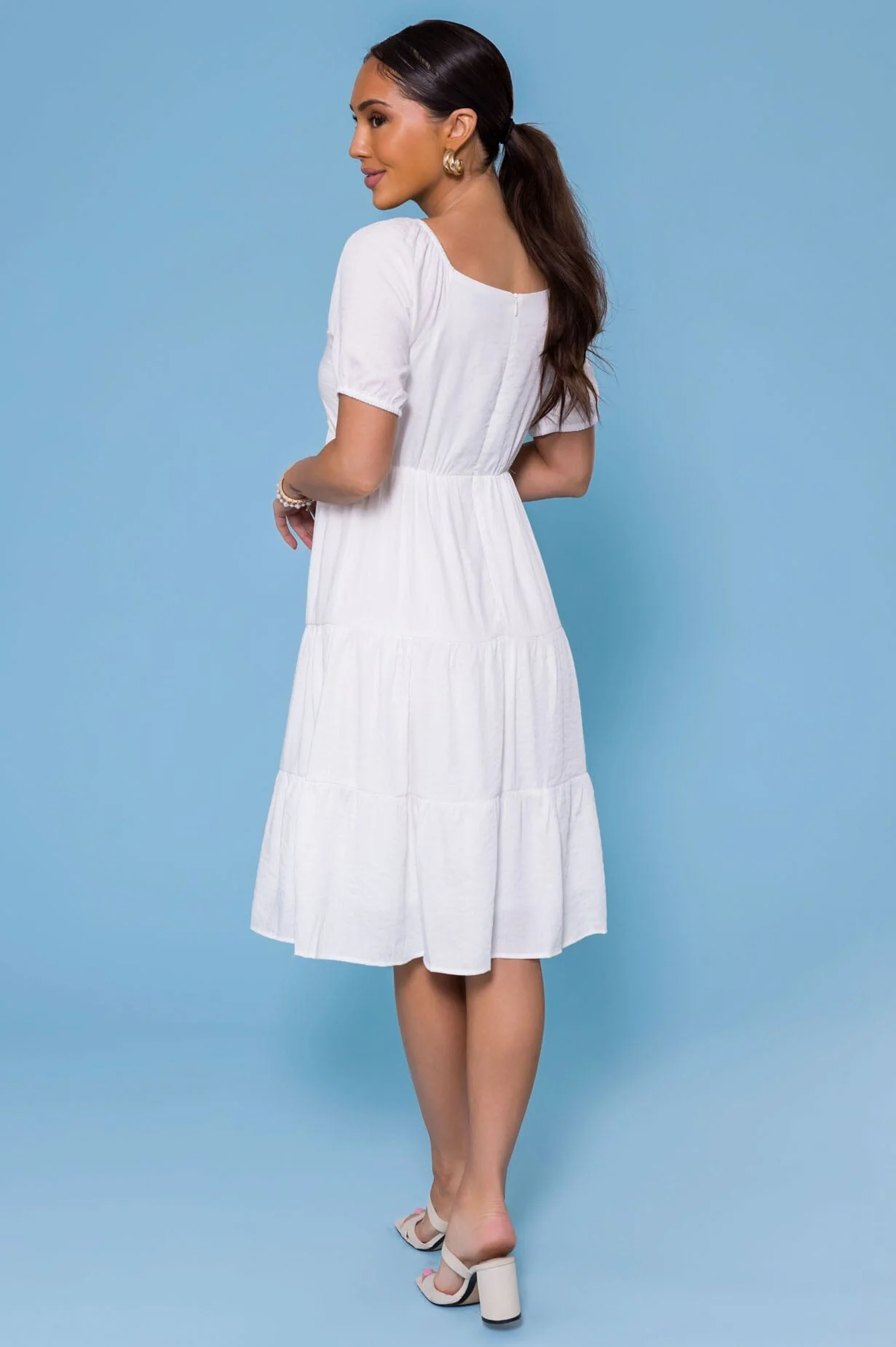 The Olivia White Dresses - XNAUWBI
