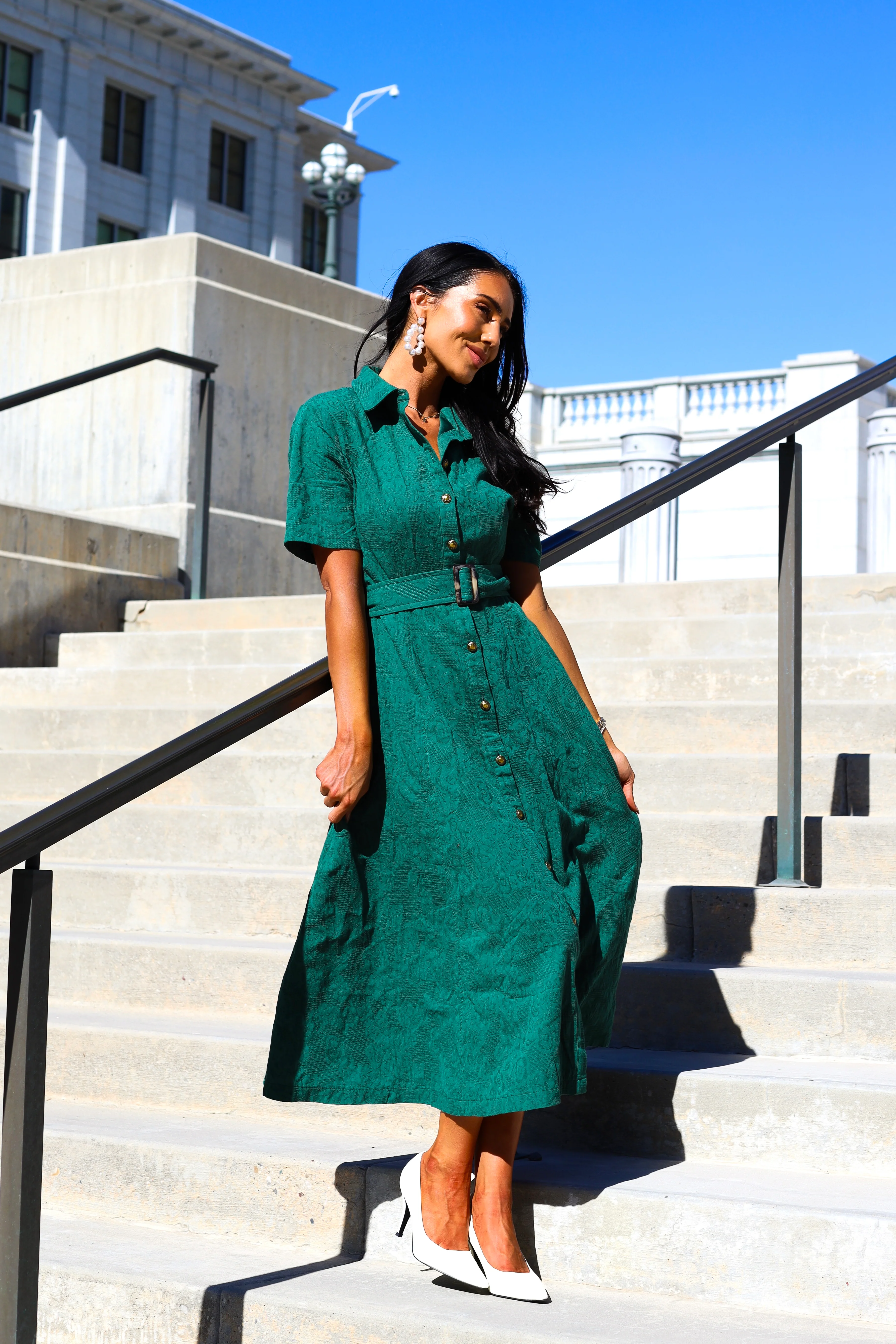 The Darla Dawn Green Dresses - XNAUWBI