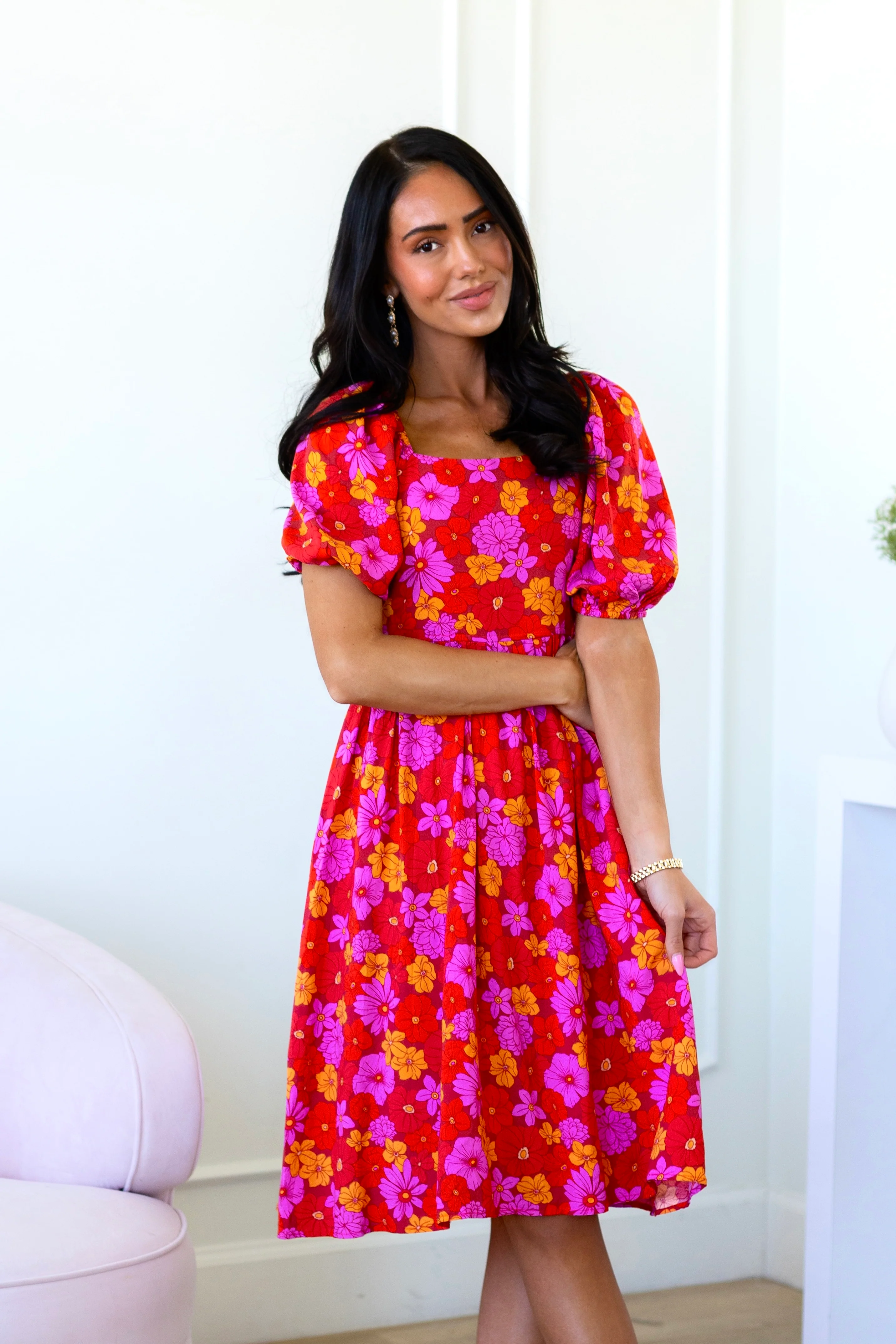 The Jaceline Dusty Red/Lavender/Peach Dresses - XNAUWBI