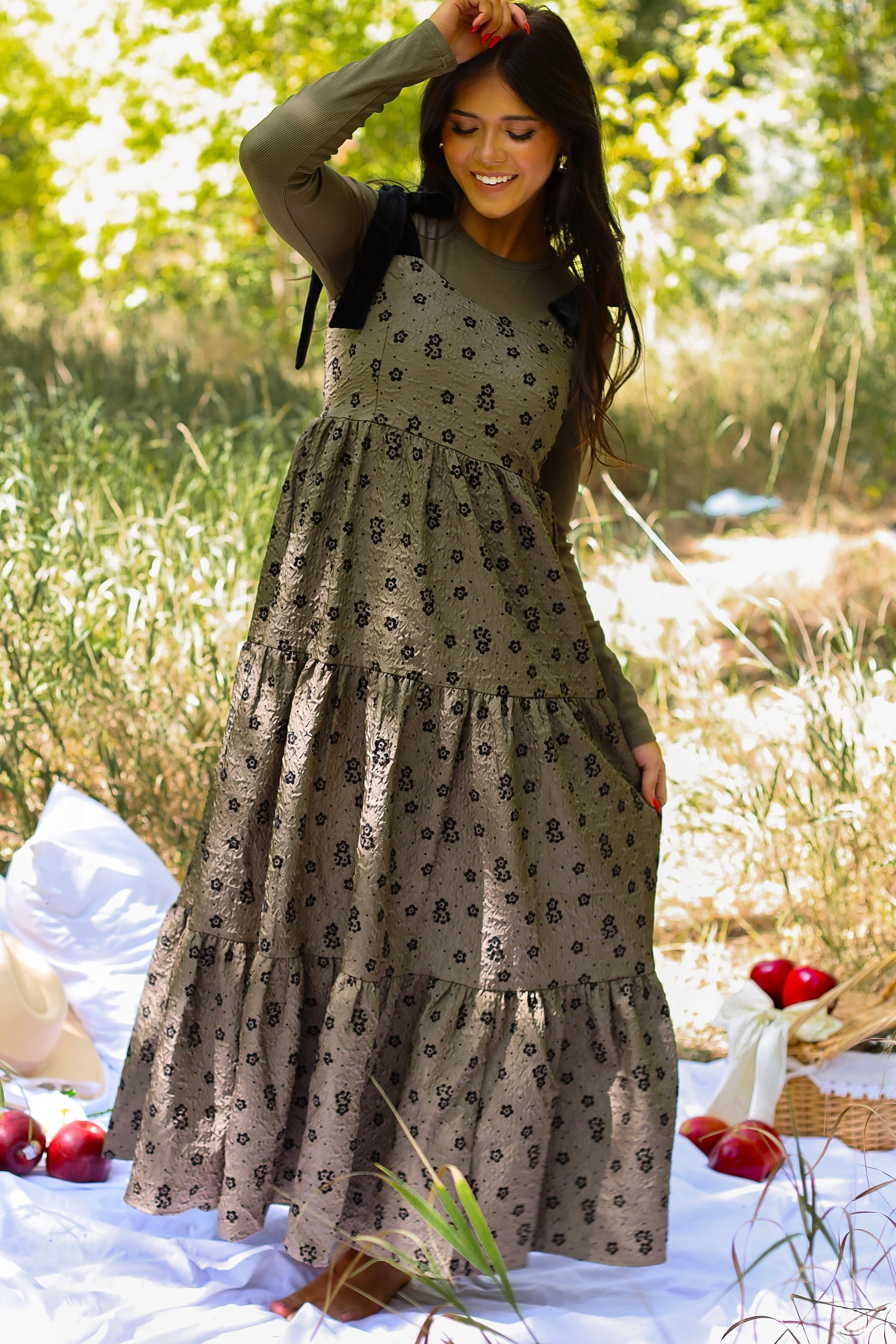 The Harriet Winter Moss Dresses - XNAUWBI