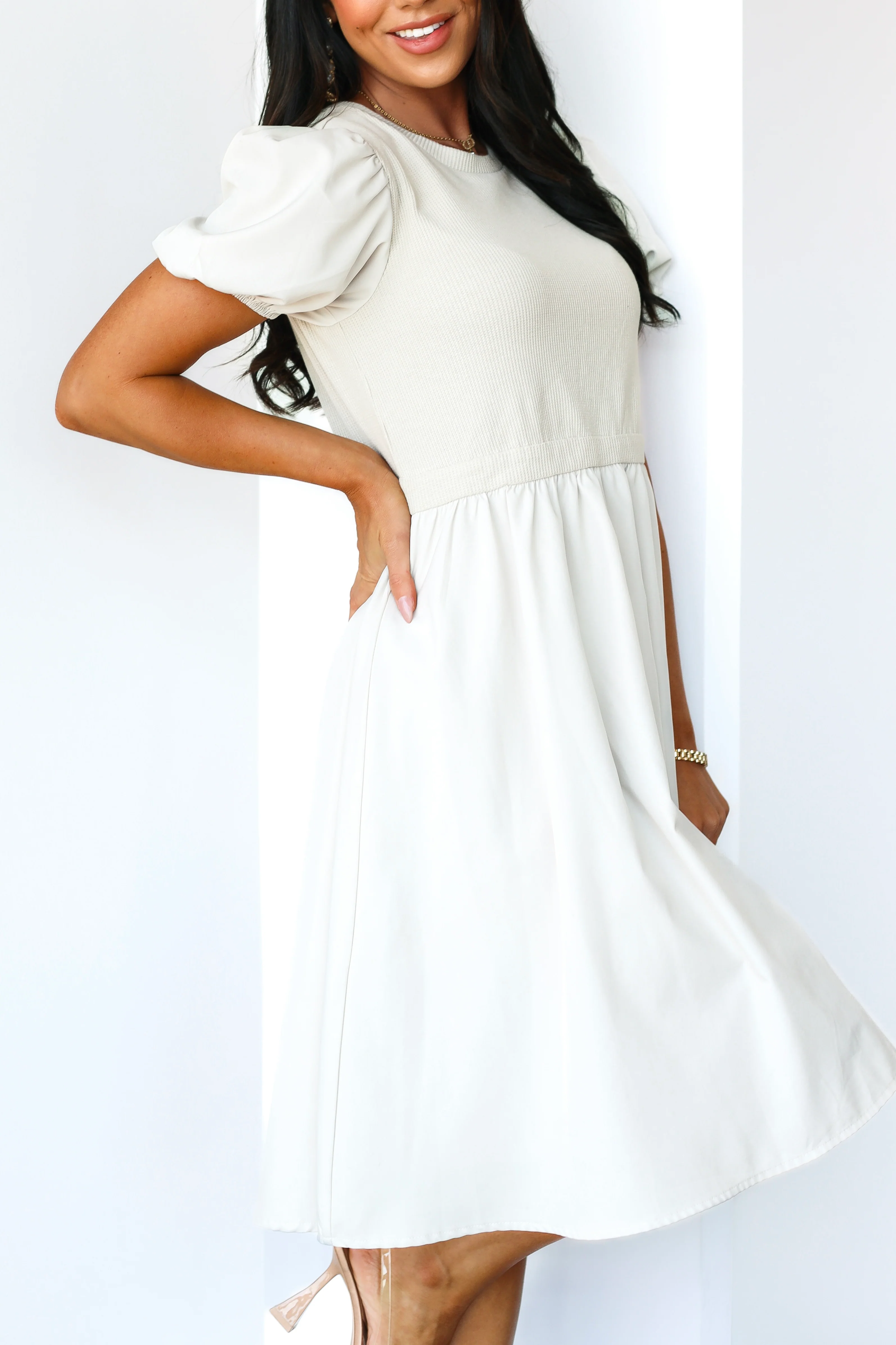 The Ophelia Vanilla Dresses - XNAUWBI