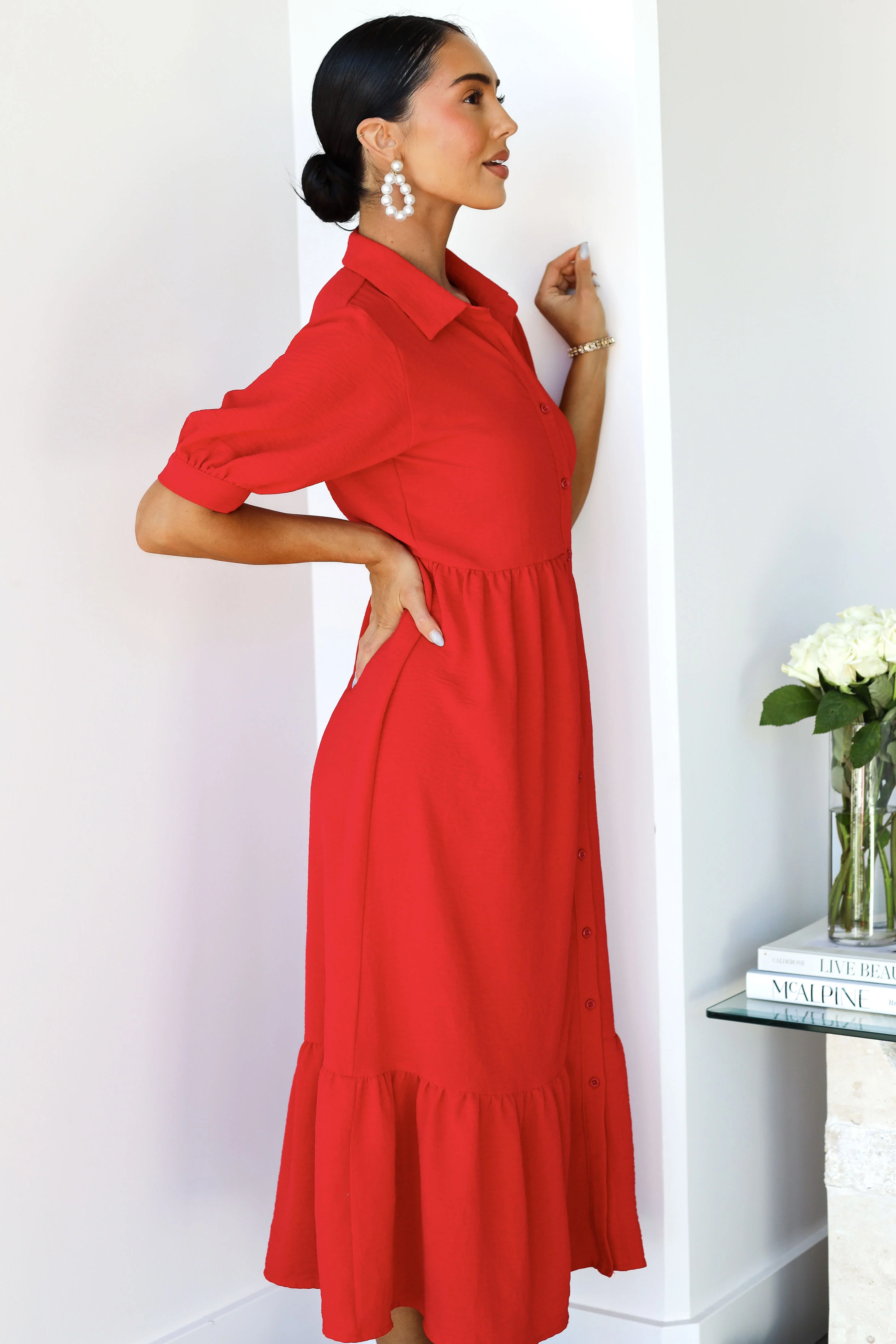 The Leo Cherry Tomato Dresses - XNAUWBI