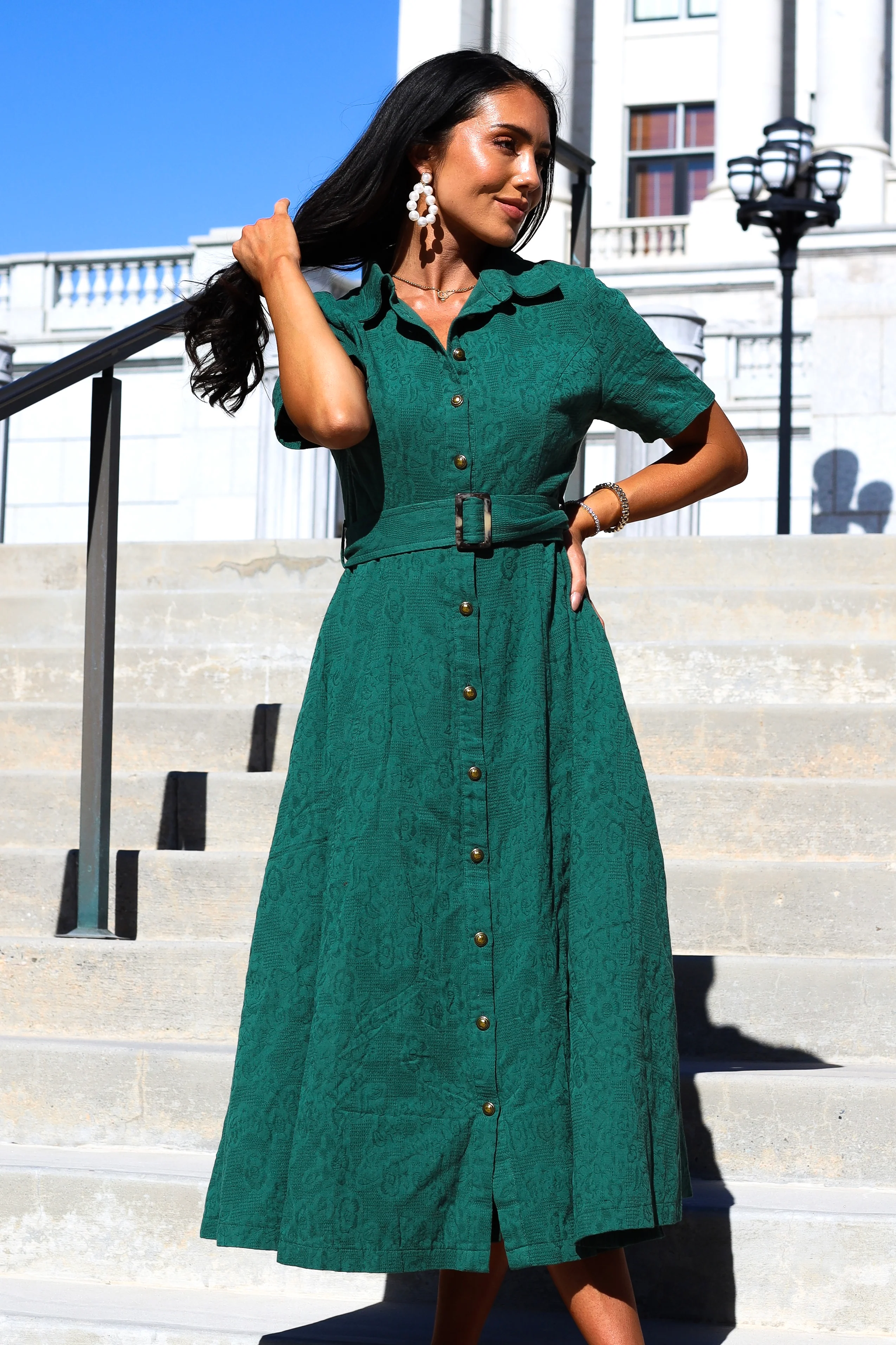 The Darla Dawn Green Dresses - XNAUWBI
