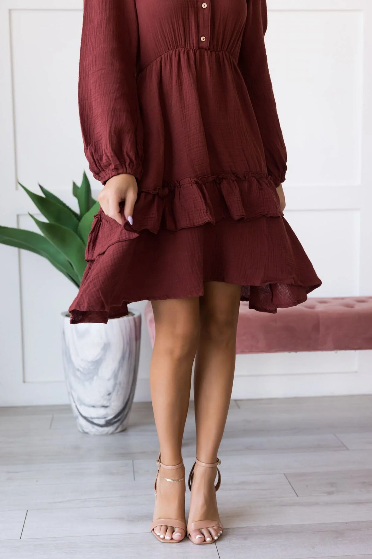 The Sandra Redwood Dresses - XNAUWBI