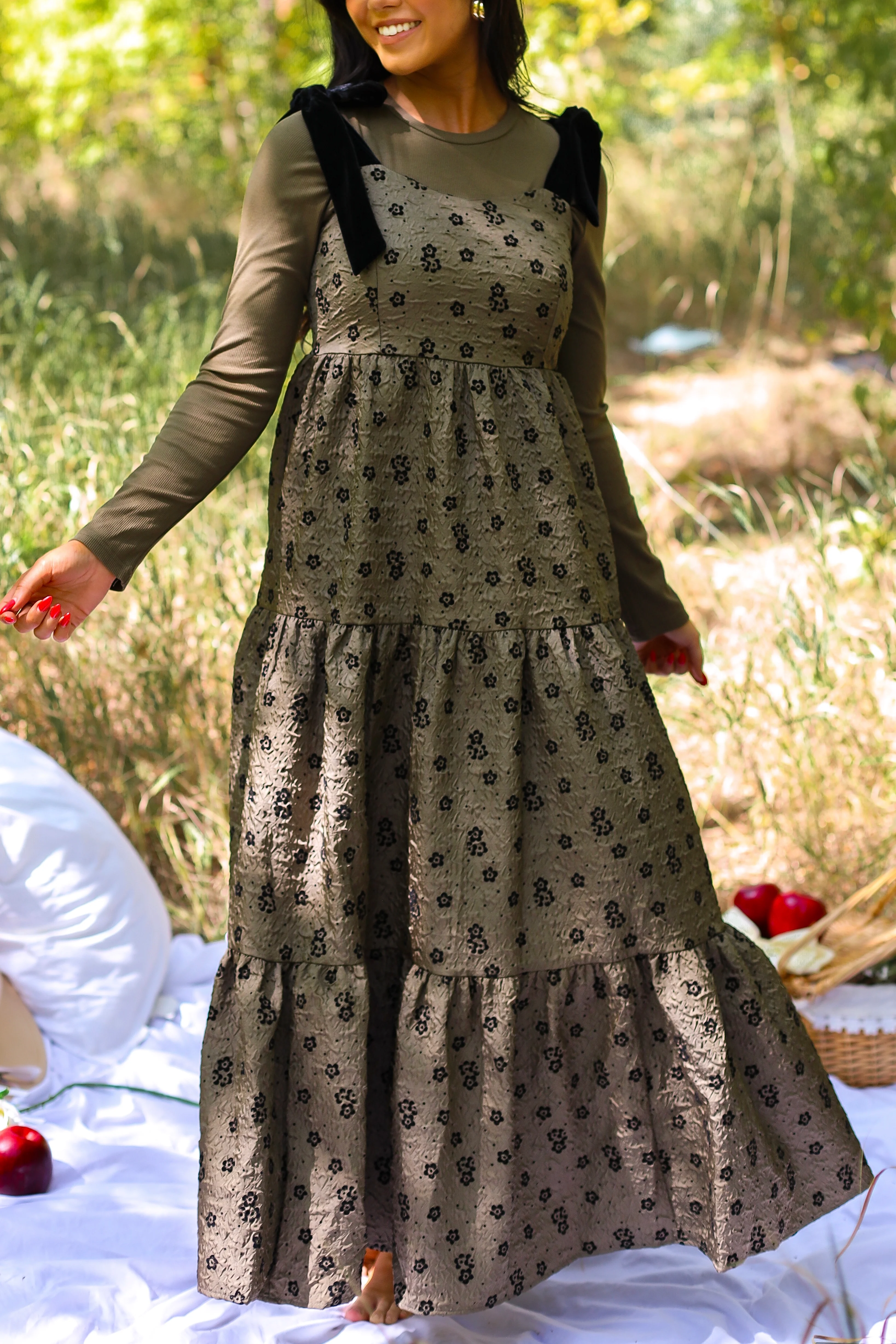 The Harriet Winter Moss Dresses - XNAUWBI