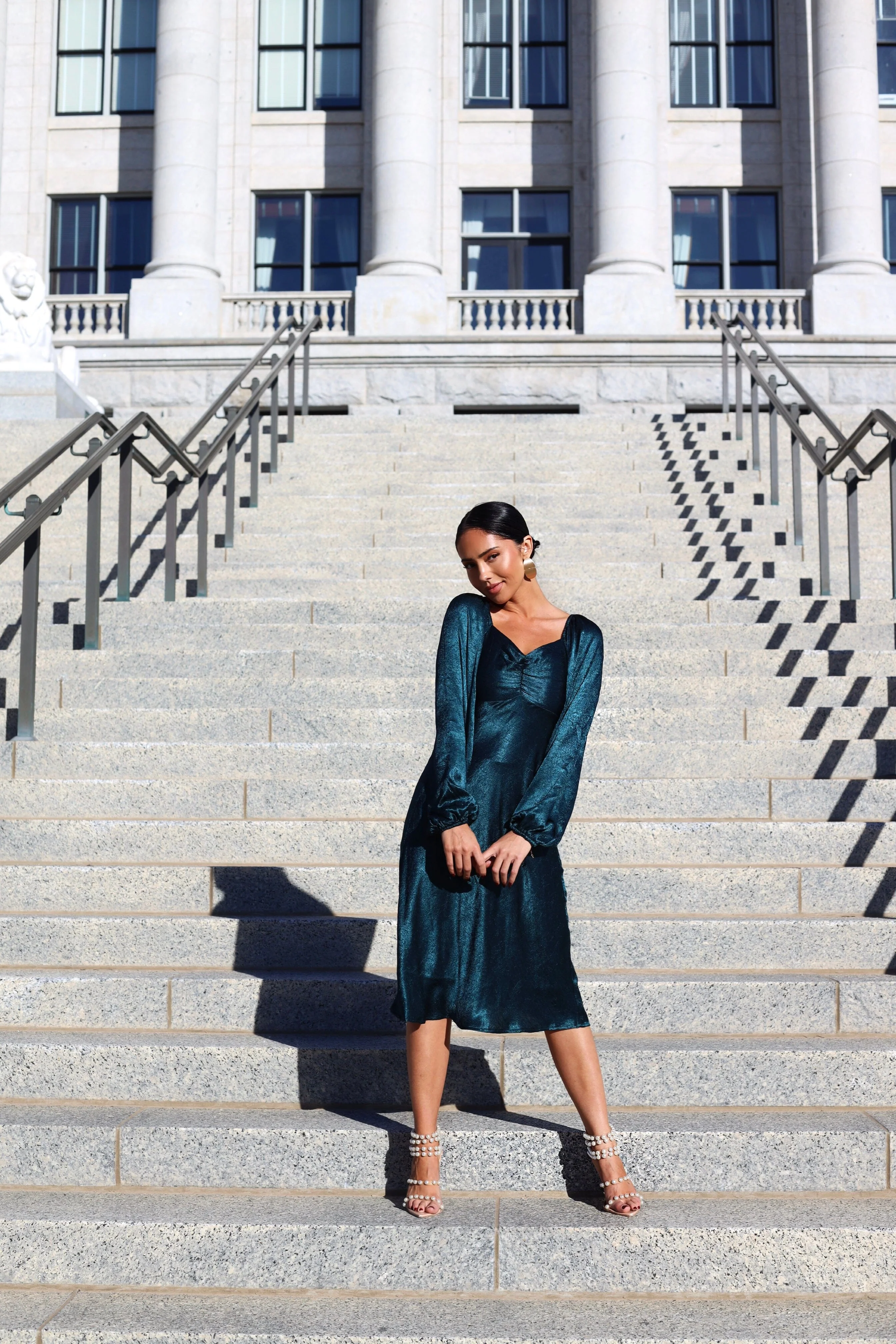 The Nellie Evergreen Dresses - XNAUWBI