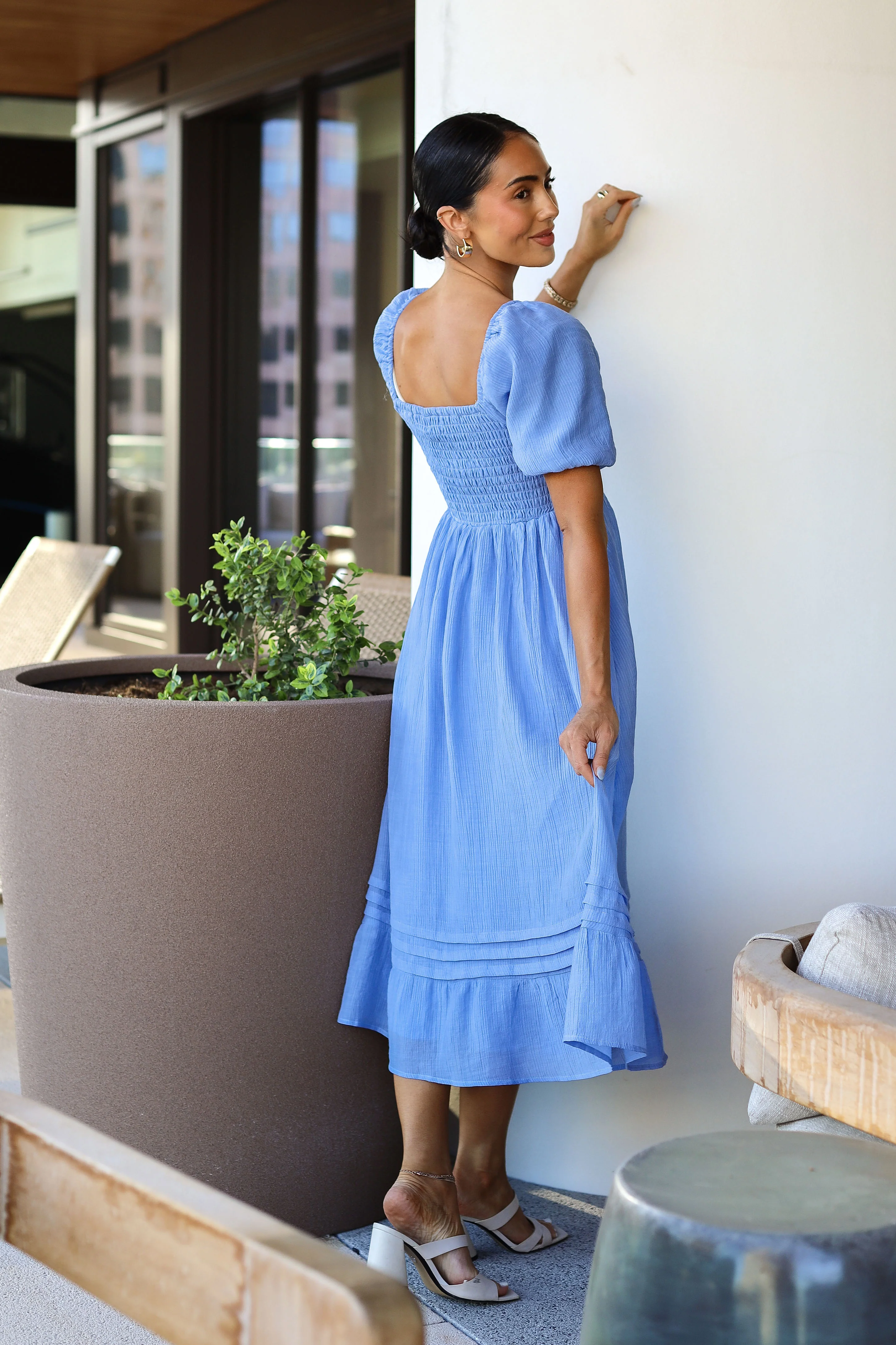 The Bronte Stardew Blue Dresses - XNAUWBI