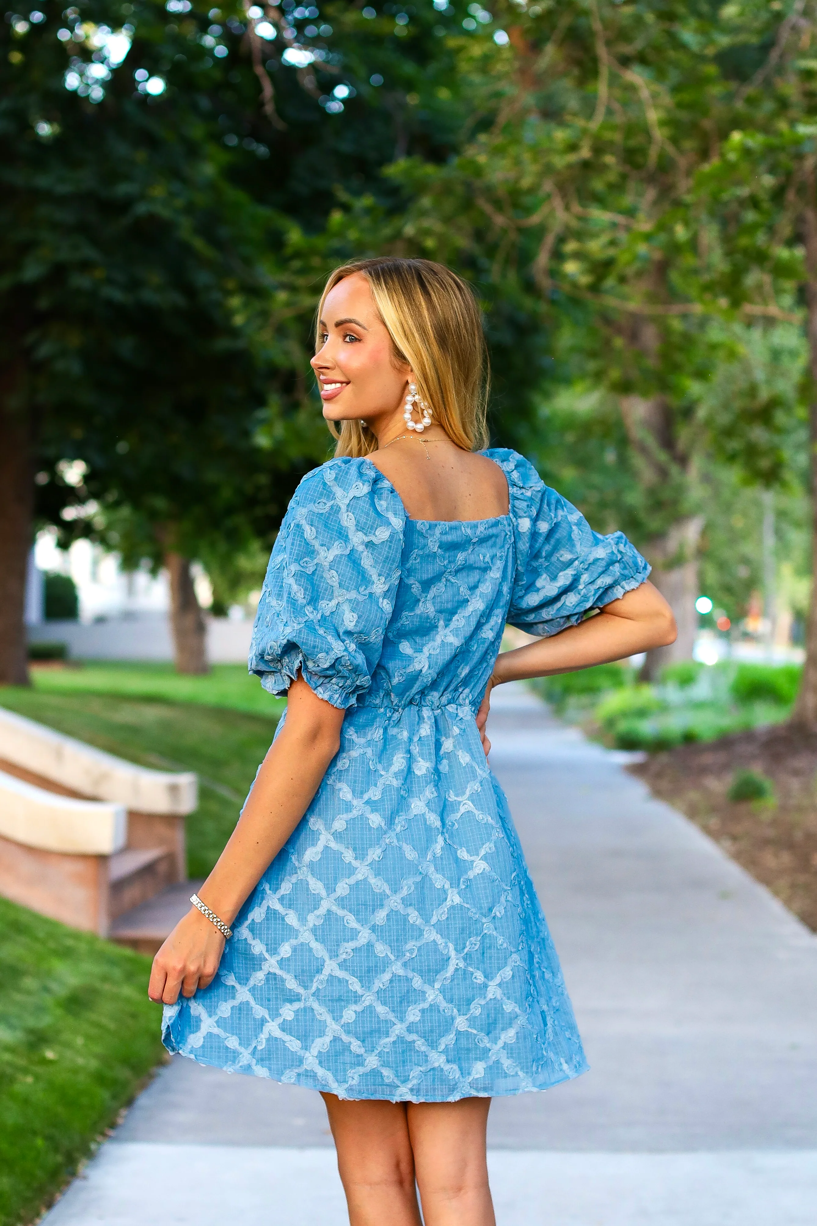 The Selma Stonewashed Blue Dresses - XNAUWBI