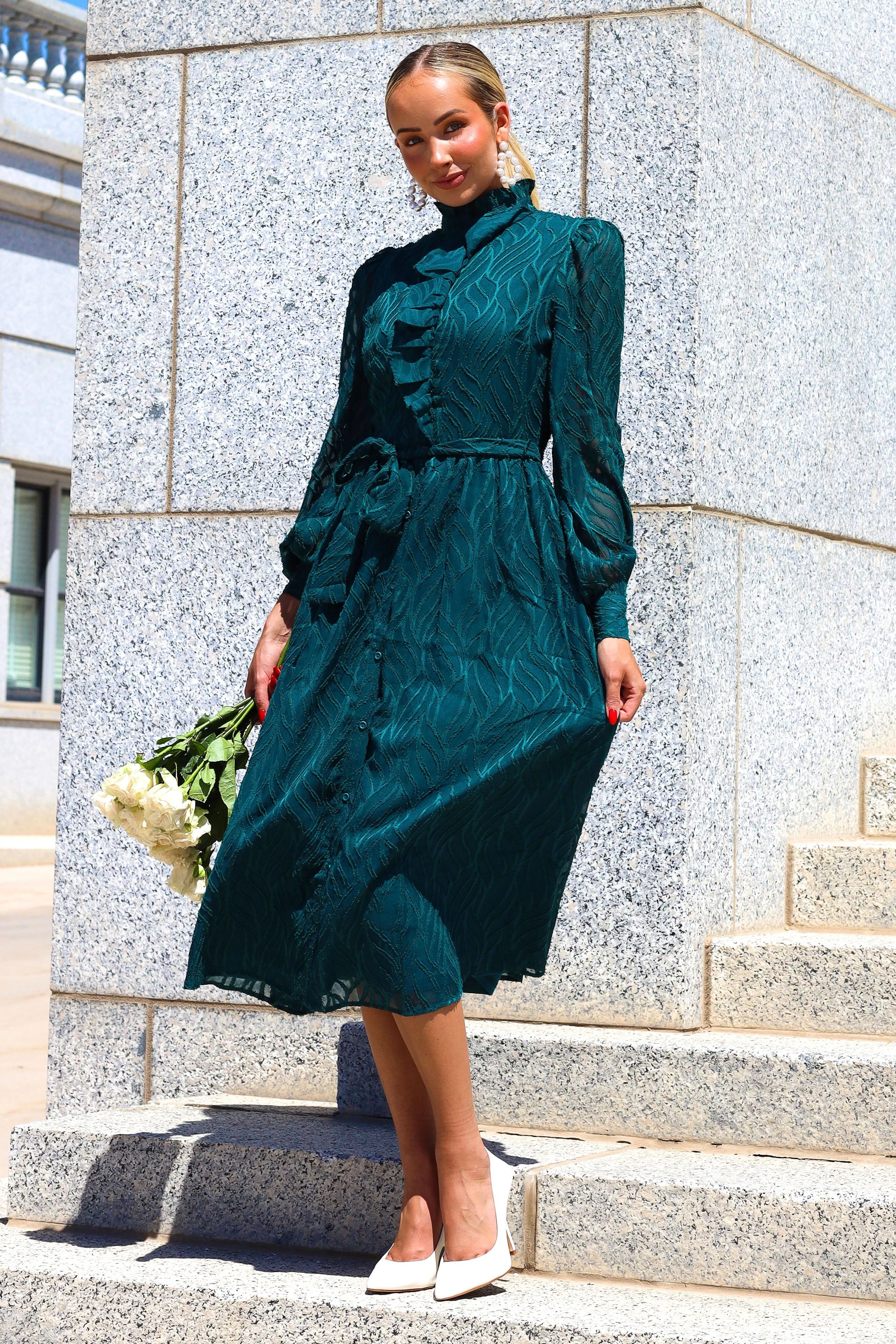 The Sandee Emerald Dresses - XNAUWBI