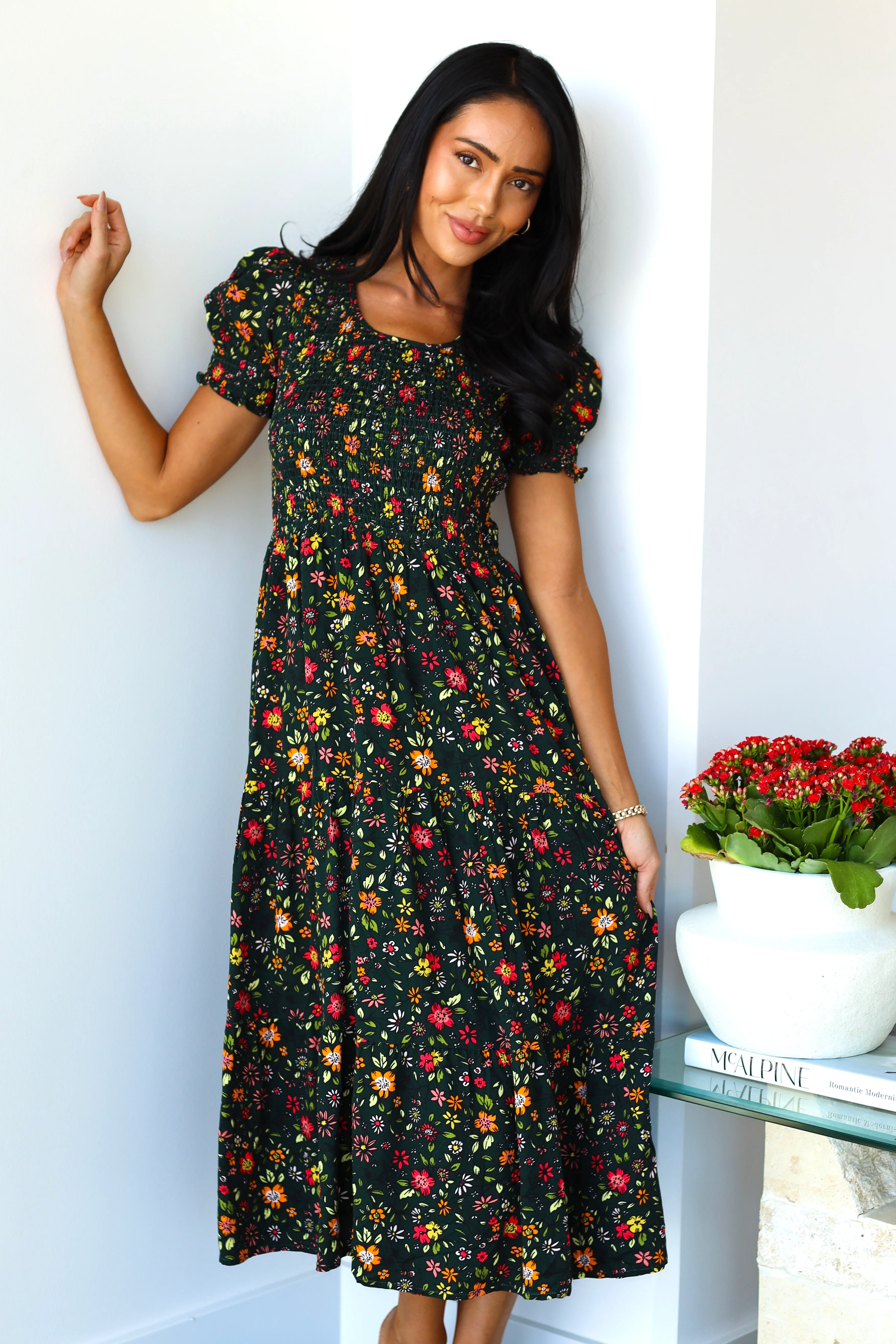 The McCall Hunter Green Dresses - XNAUWBI