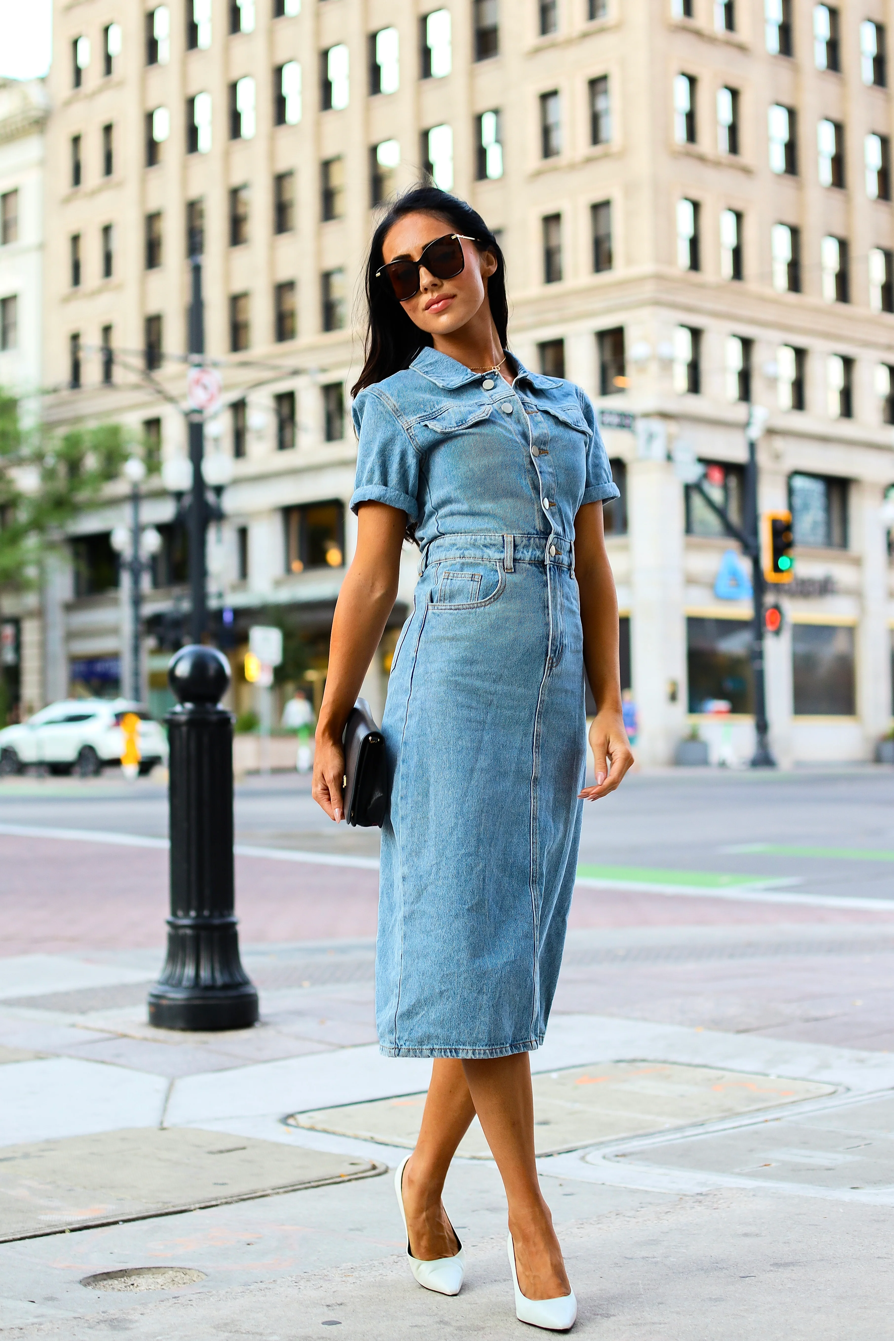 The Desirae Vintage Denim Dresses - XNAUWBI