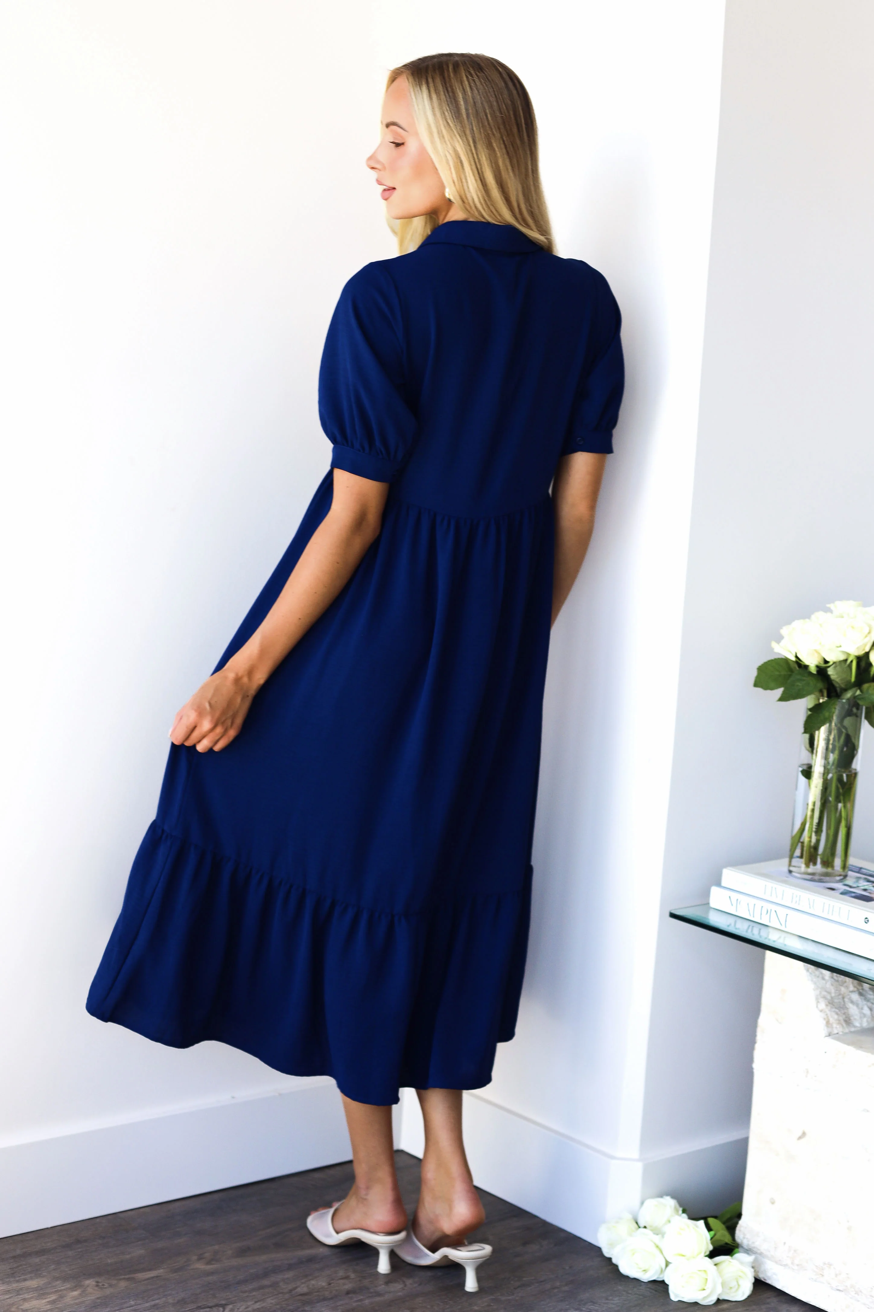 The Leo Newport Navy Dresses - XNAUWBI
