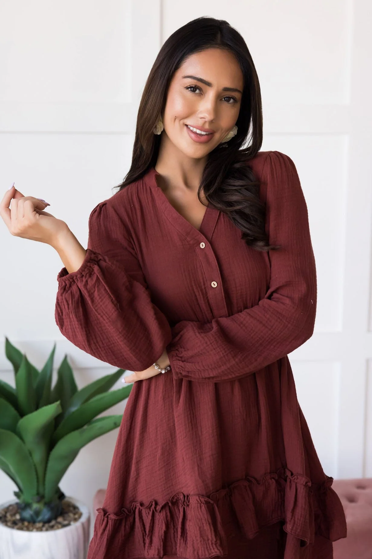 The Sandra Redwood Dresses - XNAUWBI