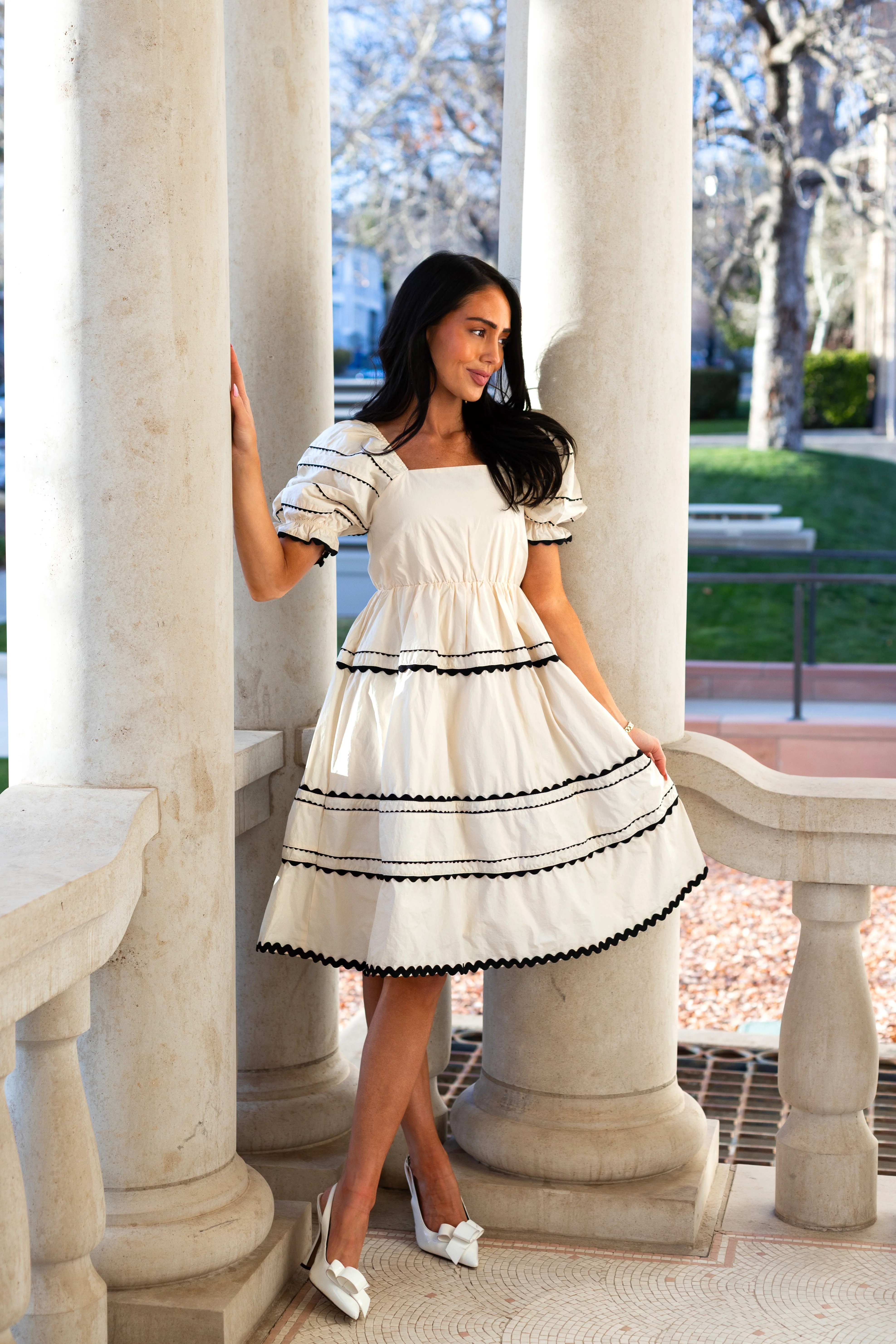 The Damson Cream Cloud Dresses - XNAUWBI