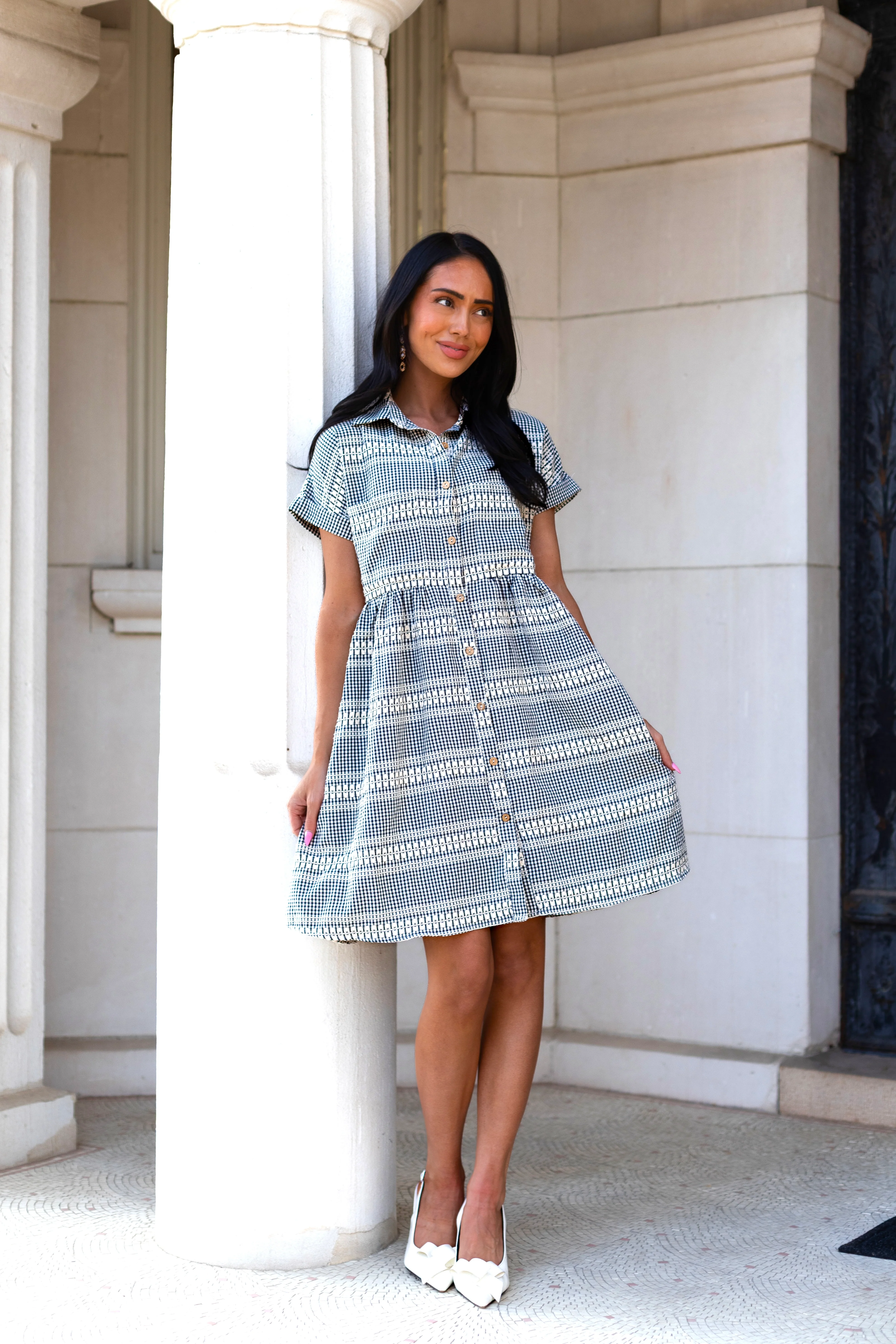 The Blanche Gingham Check Dresses - XNAUWBI
