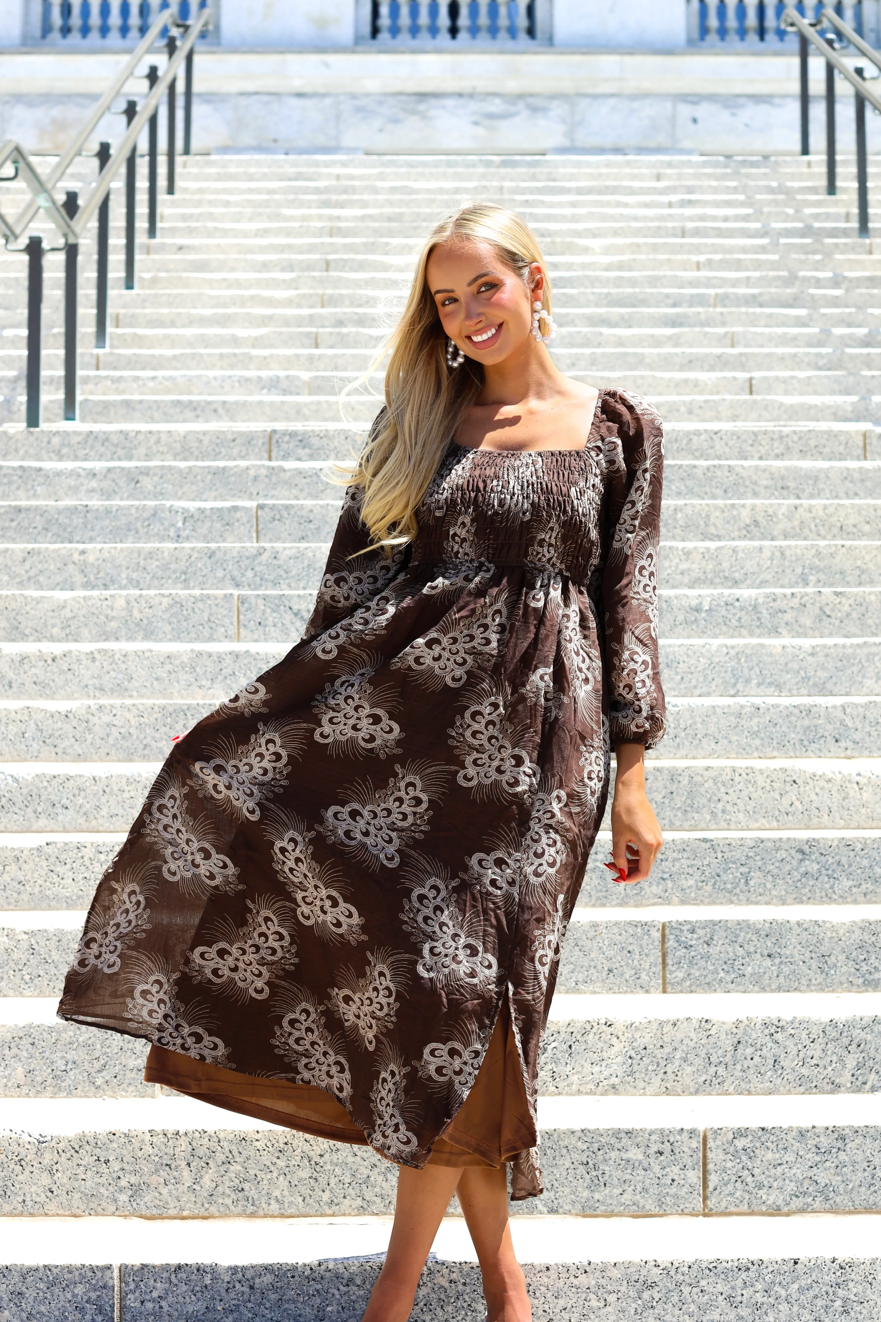 The Cambrey Copper Cascade Dresses - XNAUWBI