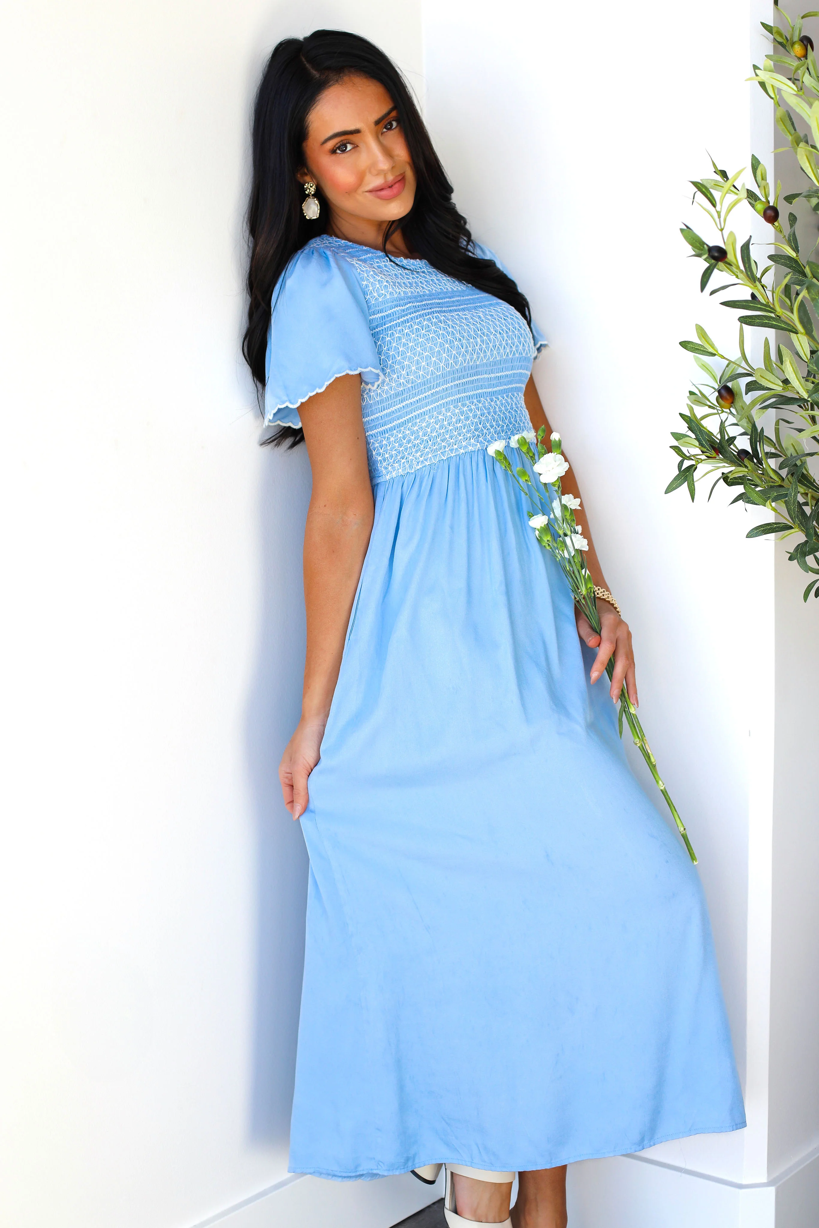 The Azima Light Blue Dresses - XNAUWBI