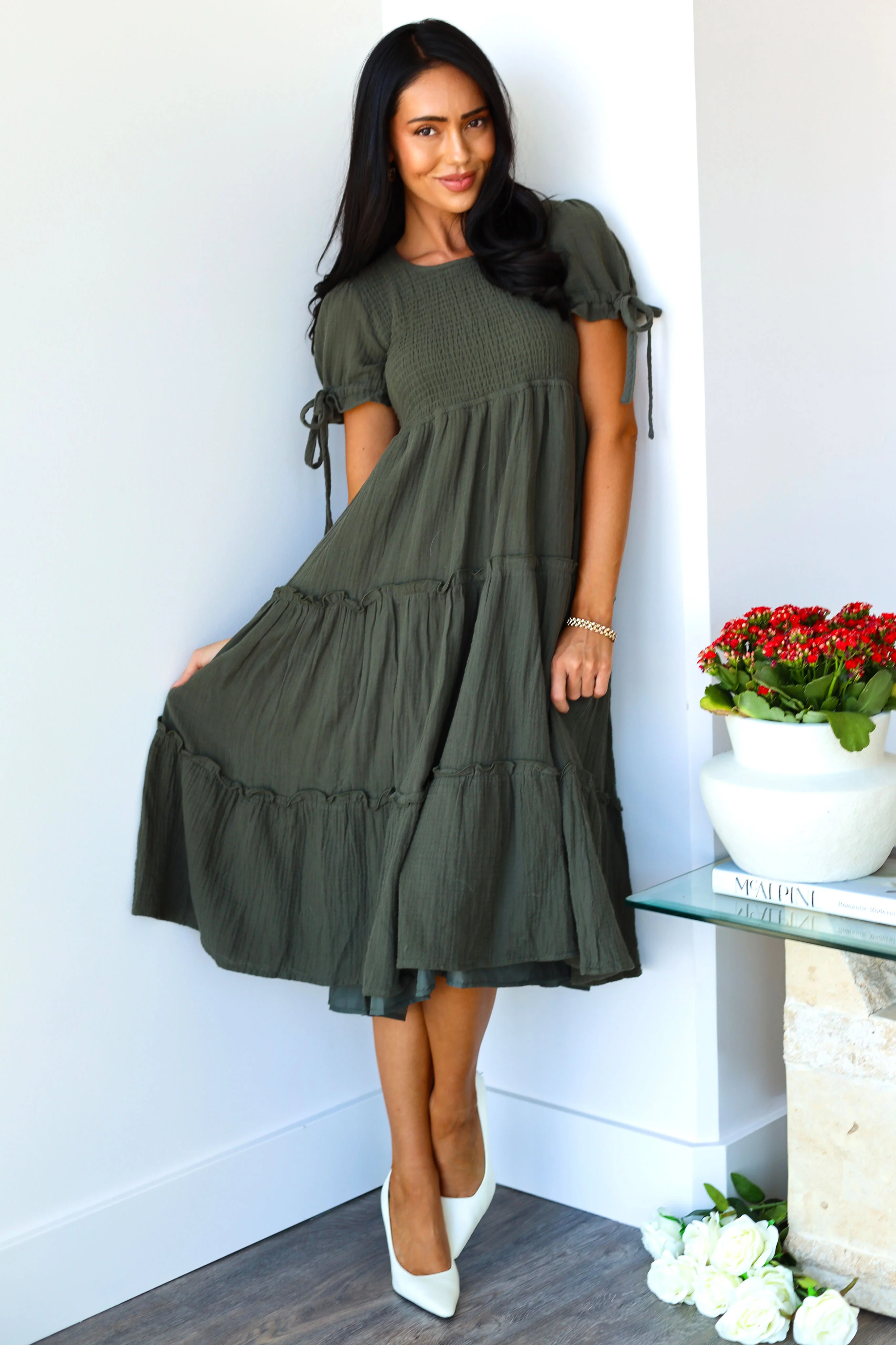 The Merritt Luminous Grey Dresses - XNAUWBI