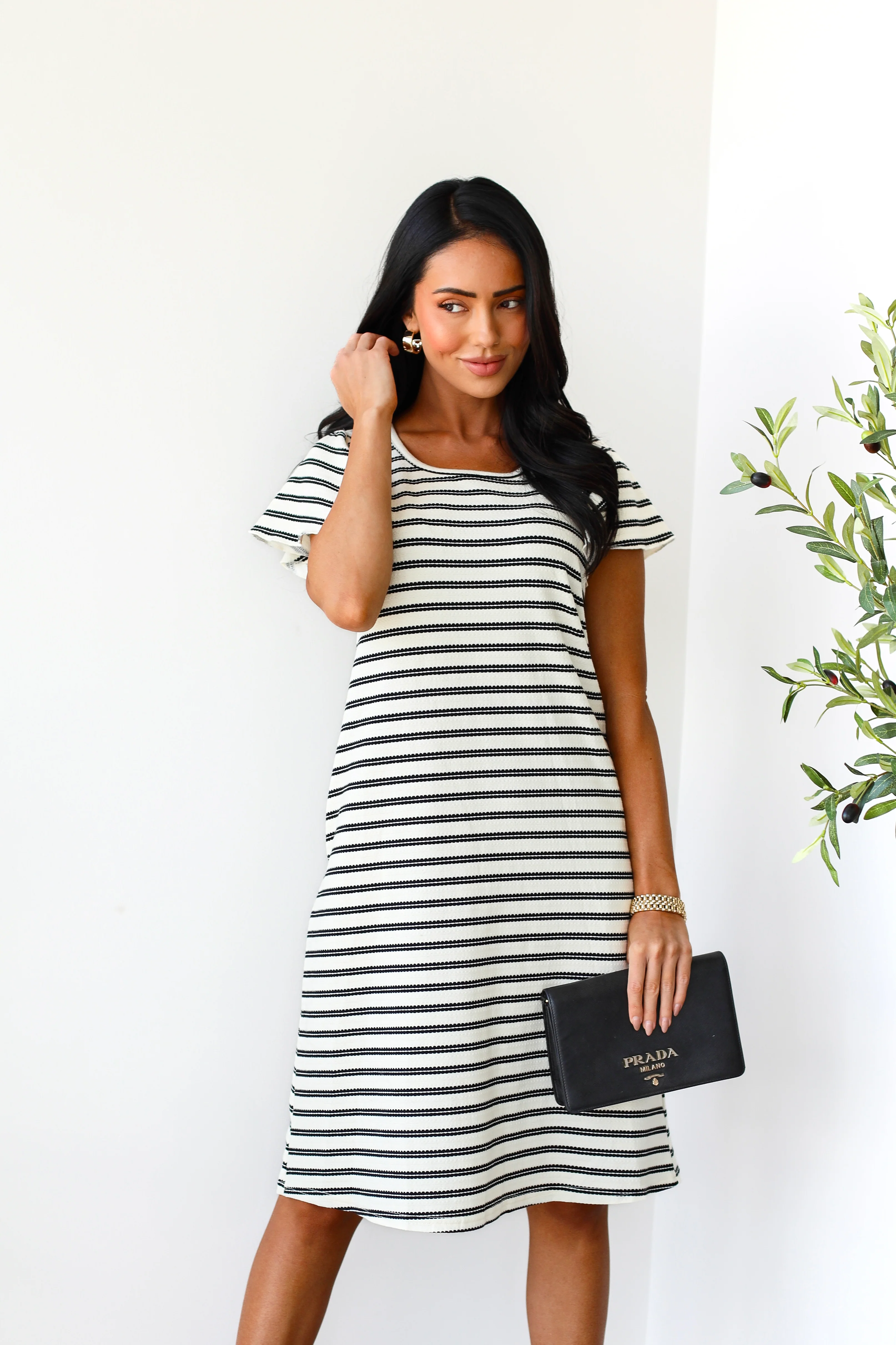 The Johannah Cream/Black Dresses - XNAUWBI