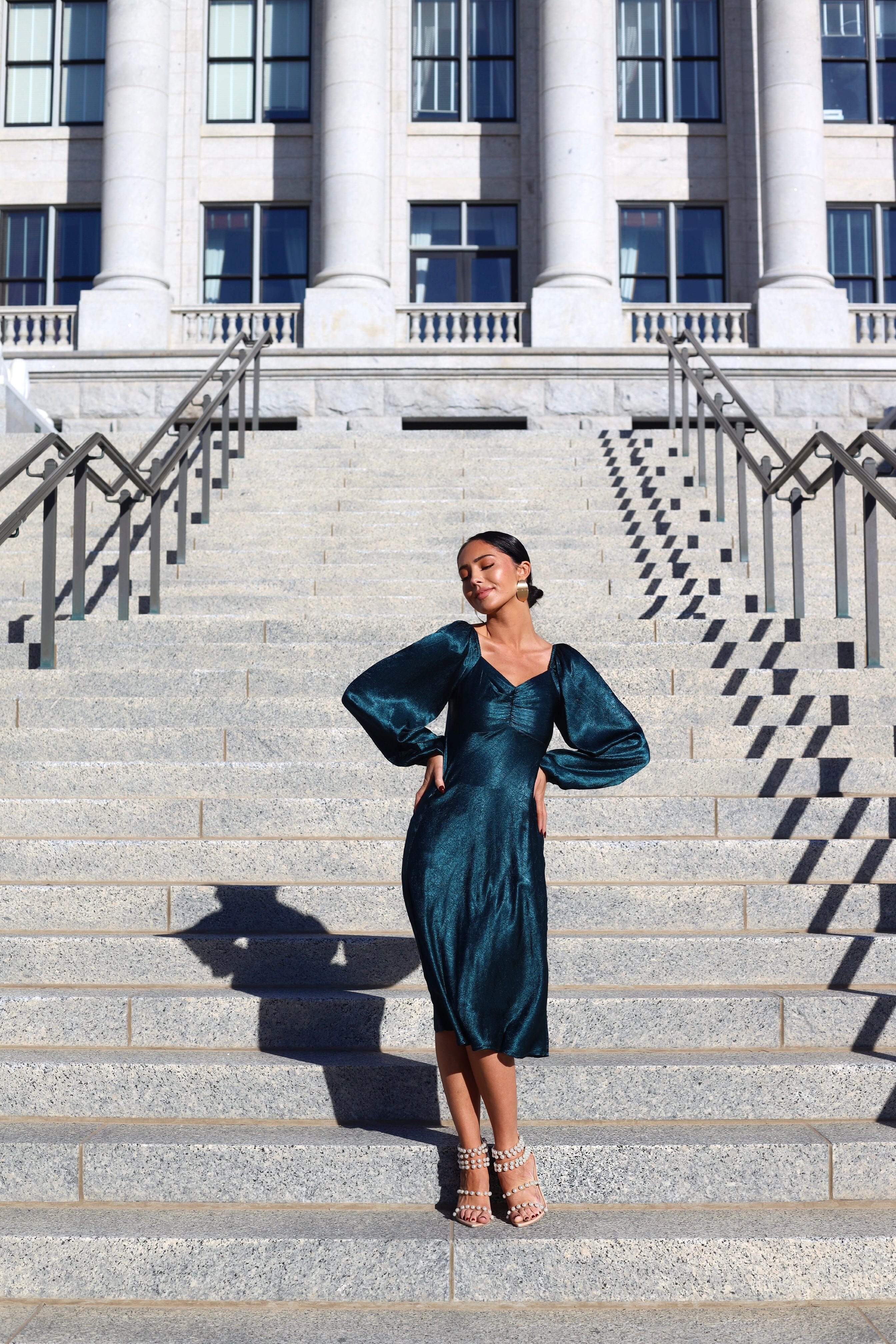 The Nellie Evergreen Dresses - XNAUWBI