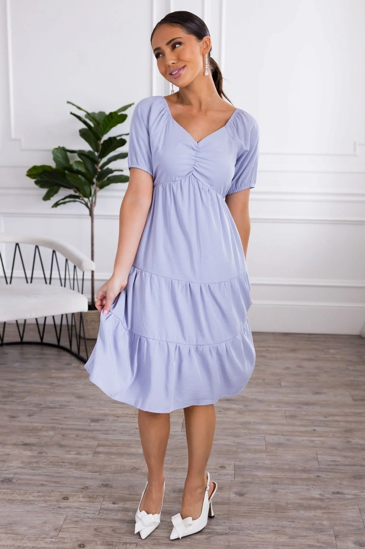 The Olivia Periwinkle Dresses - XNAUWBI